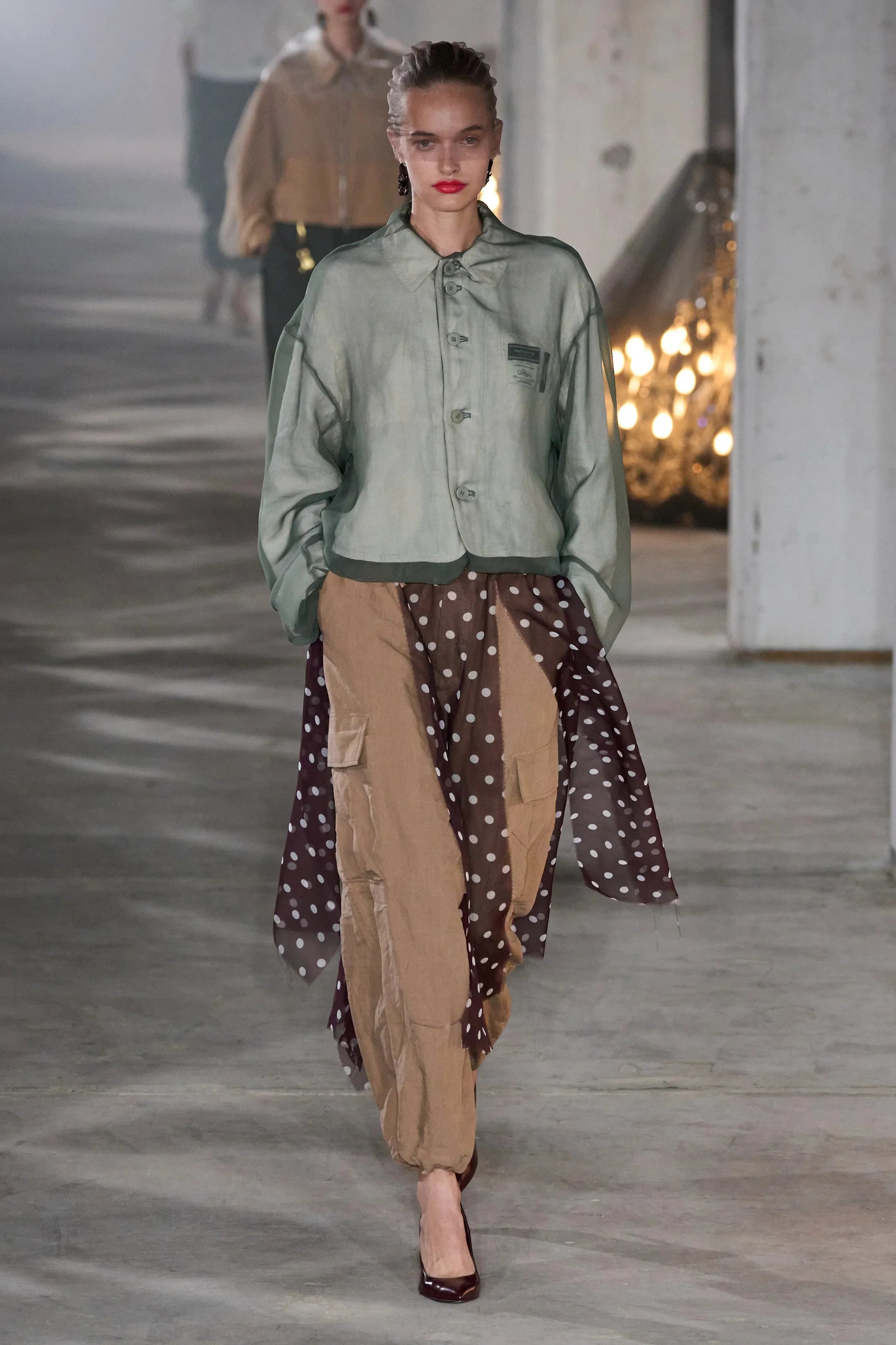 Undercover s/s 2024 transparent crop jacket