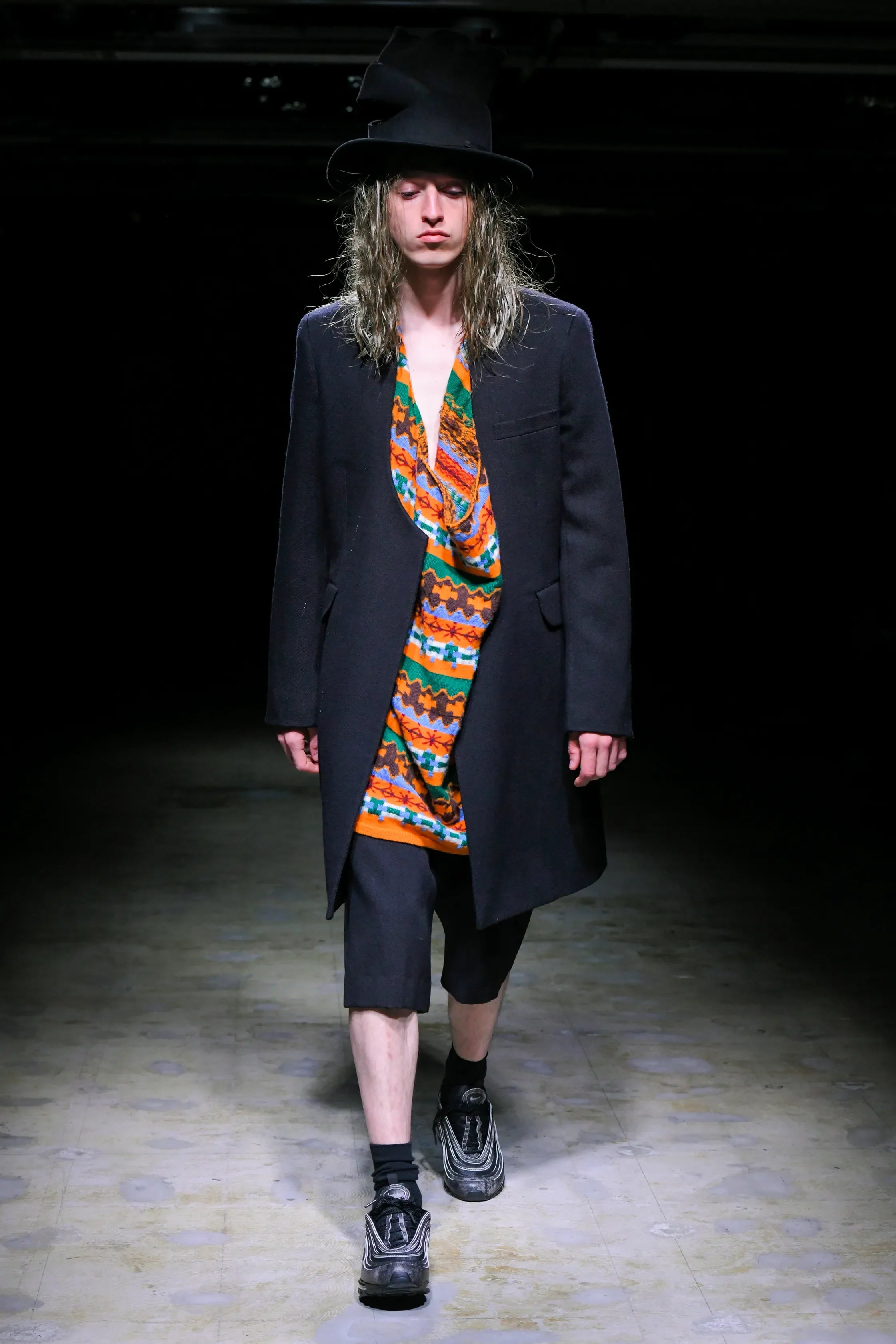 Comme des garçons homme plus a/w 2022 collarless coat