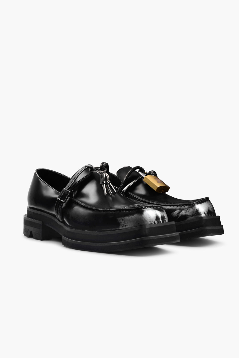 Loafer lock brushed silver