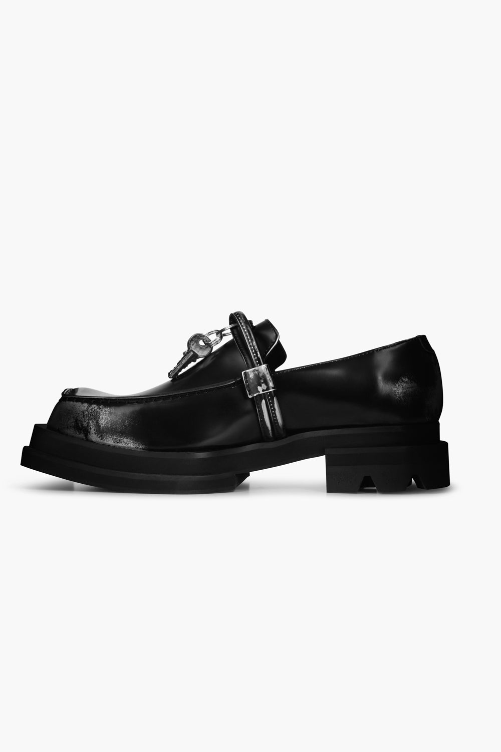 Loafer lock brushed silver