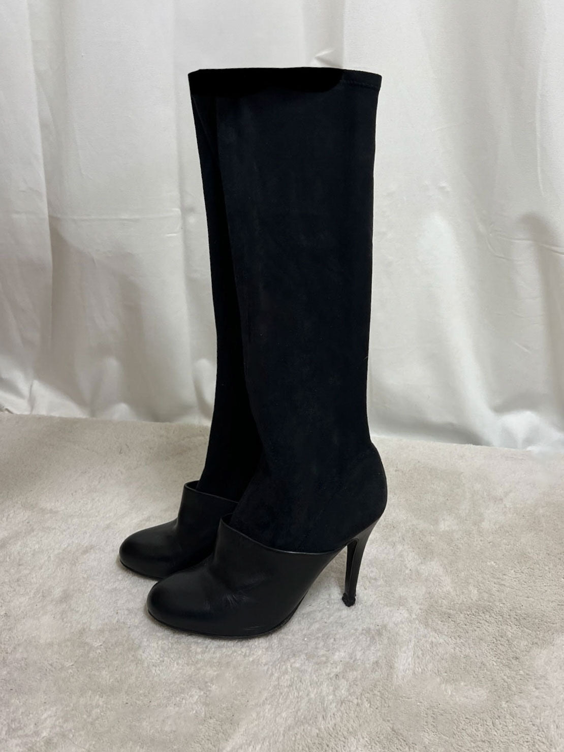 Soft suede boots
