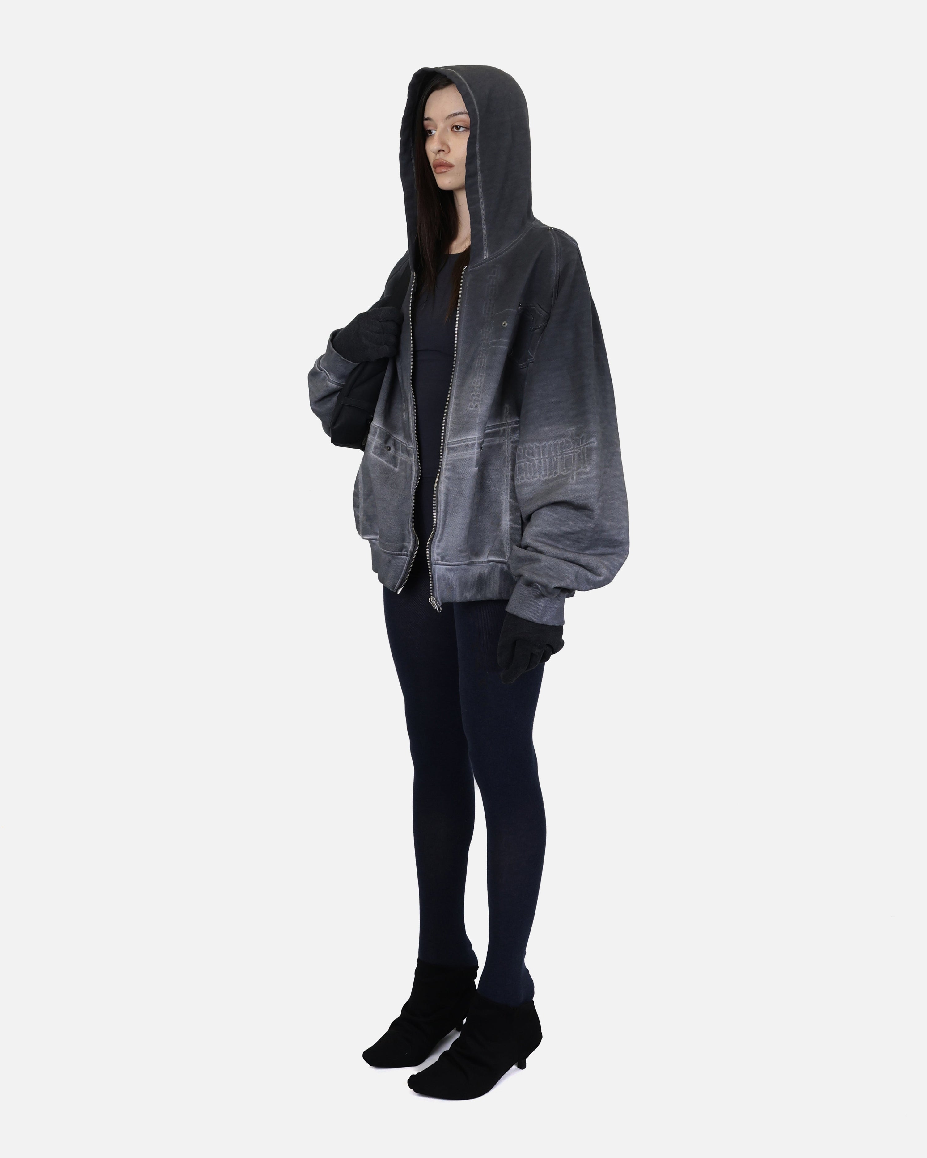 Braces zip up hoodie