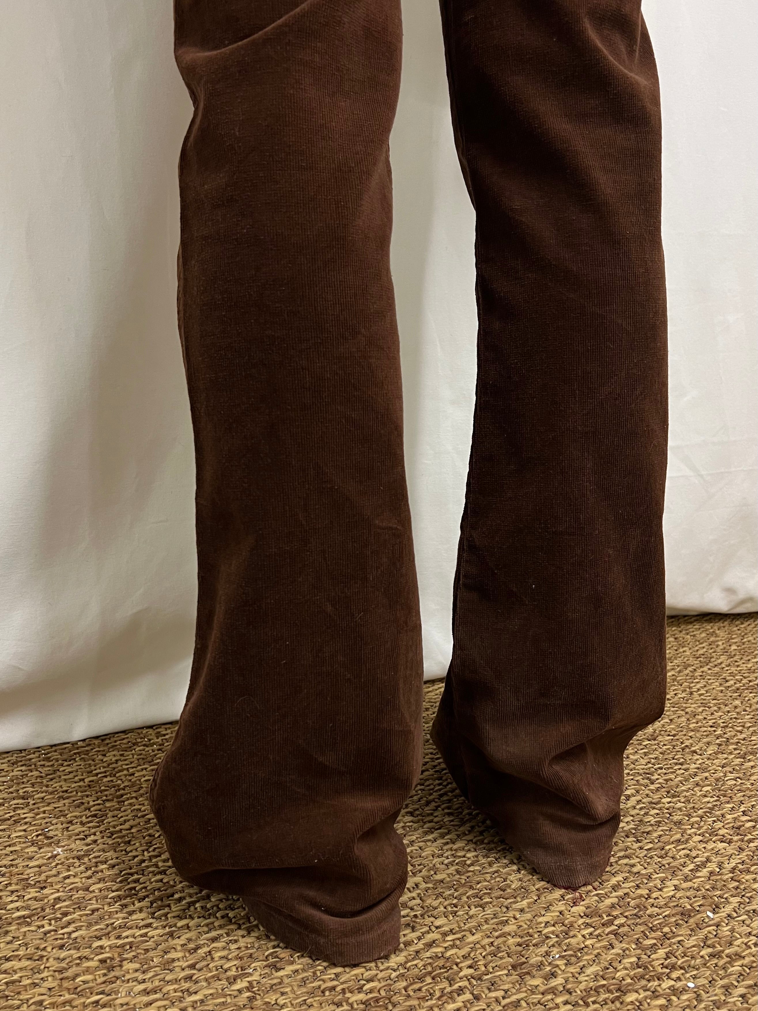 Corduroy flare trousers