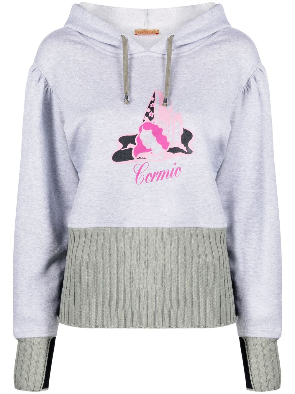 Silk-screen printed hoodie