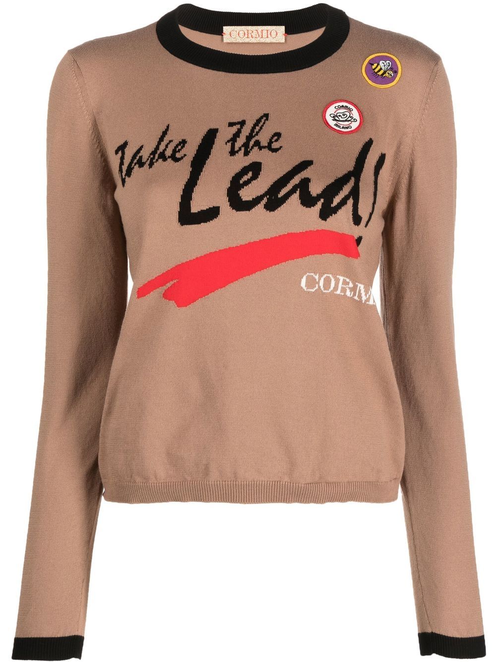 Long sleeve knit t-shirt with