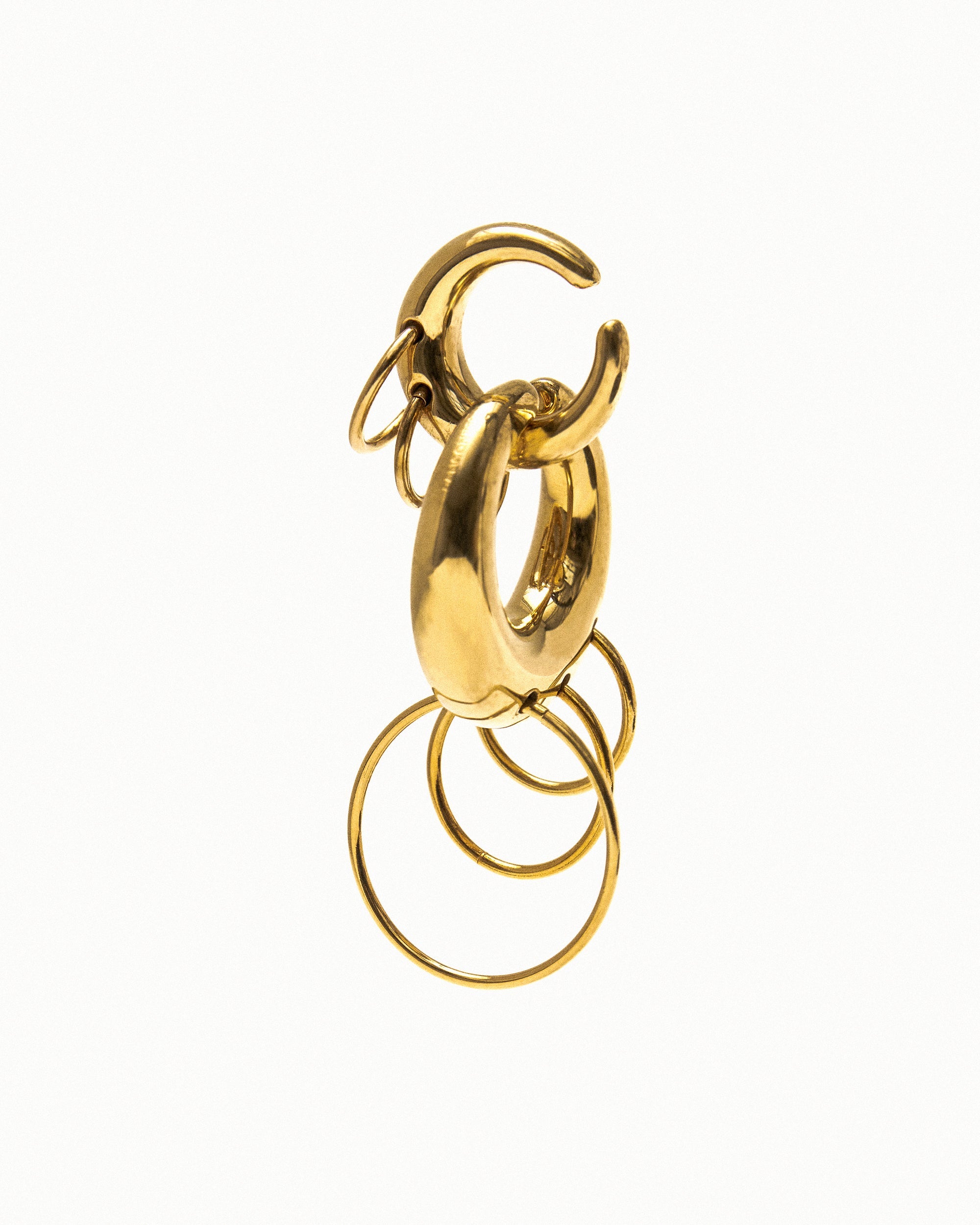 Pierced circle cuffs