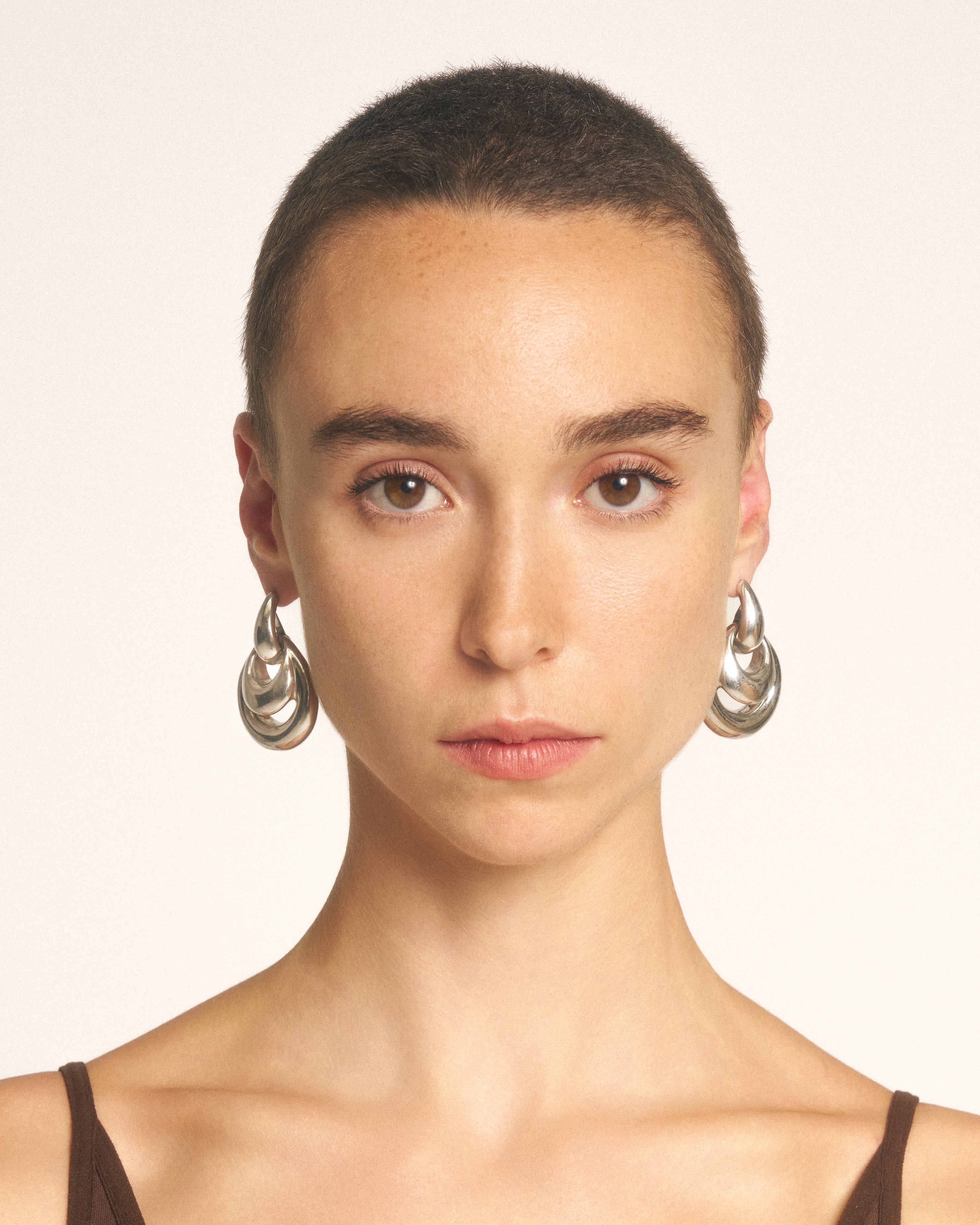 Blow up drop earrings