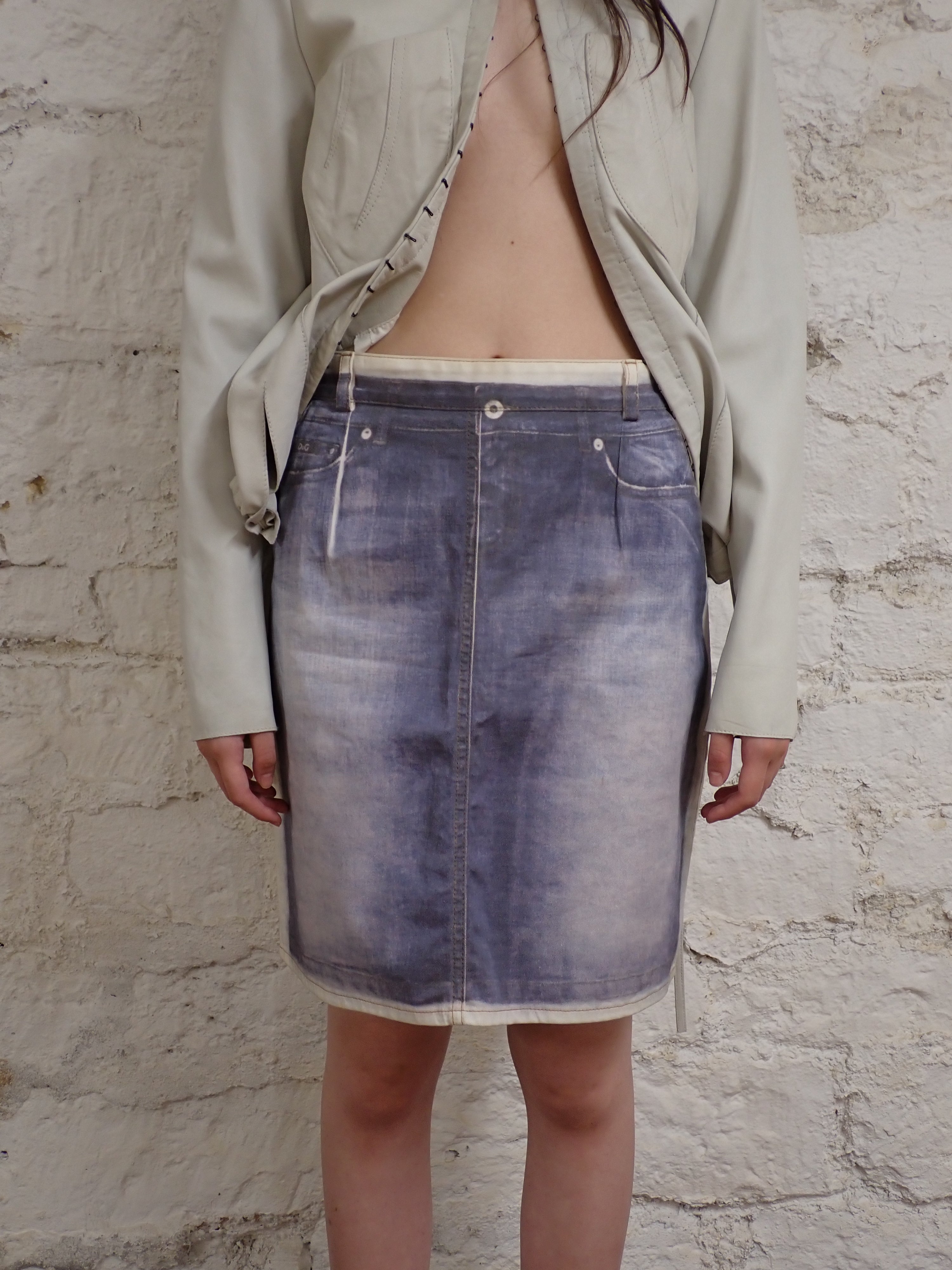 D&g trompe-l'œil skirt