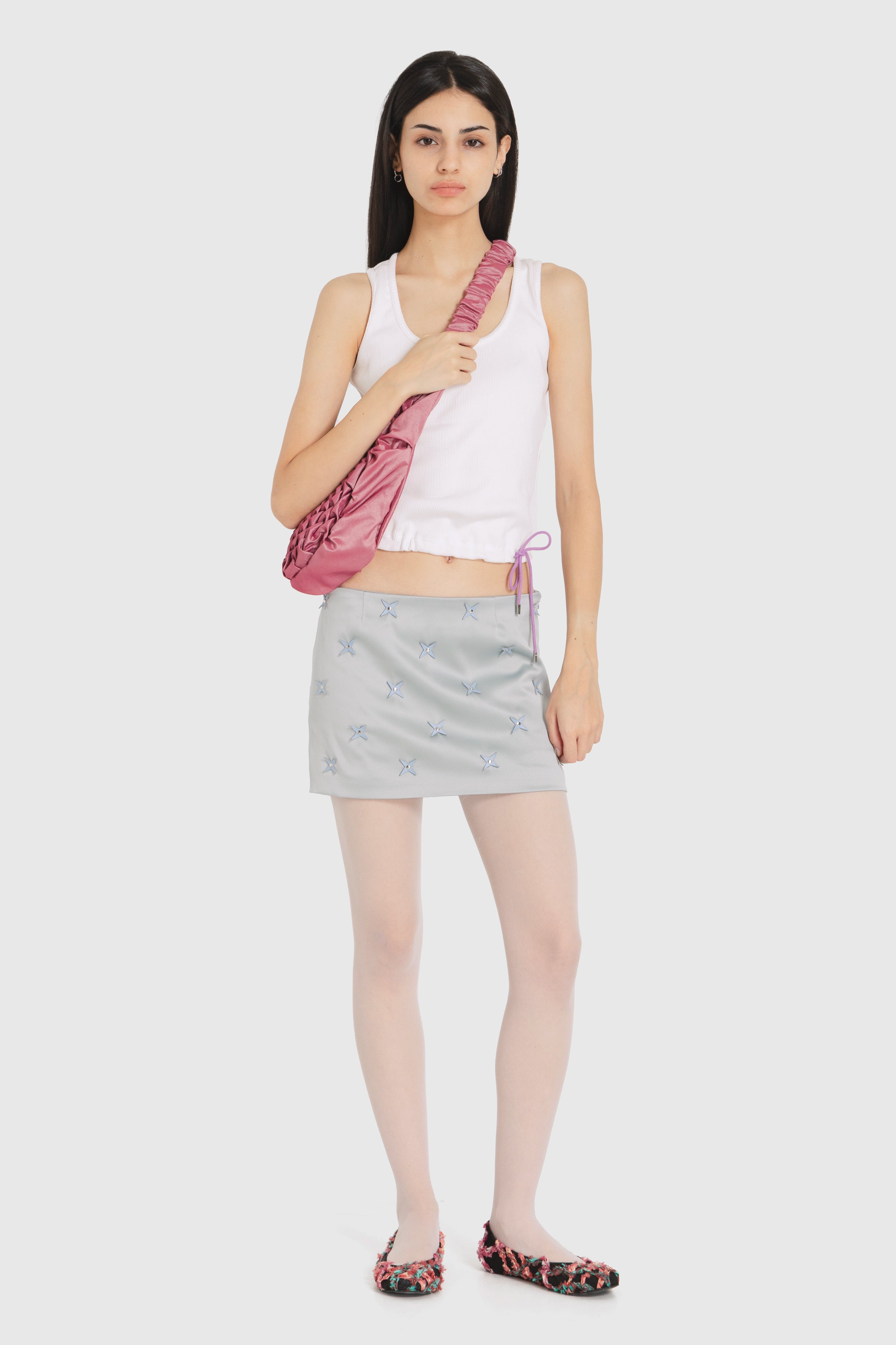 Tank top with lace detail
