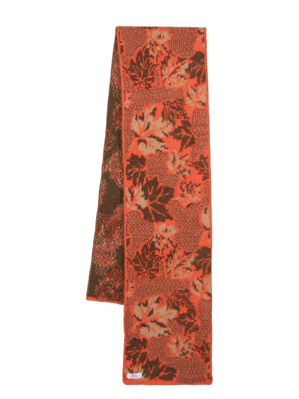Unisex round neck jacquard scarf knit