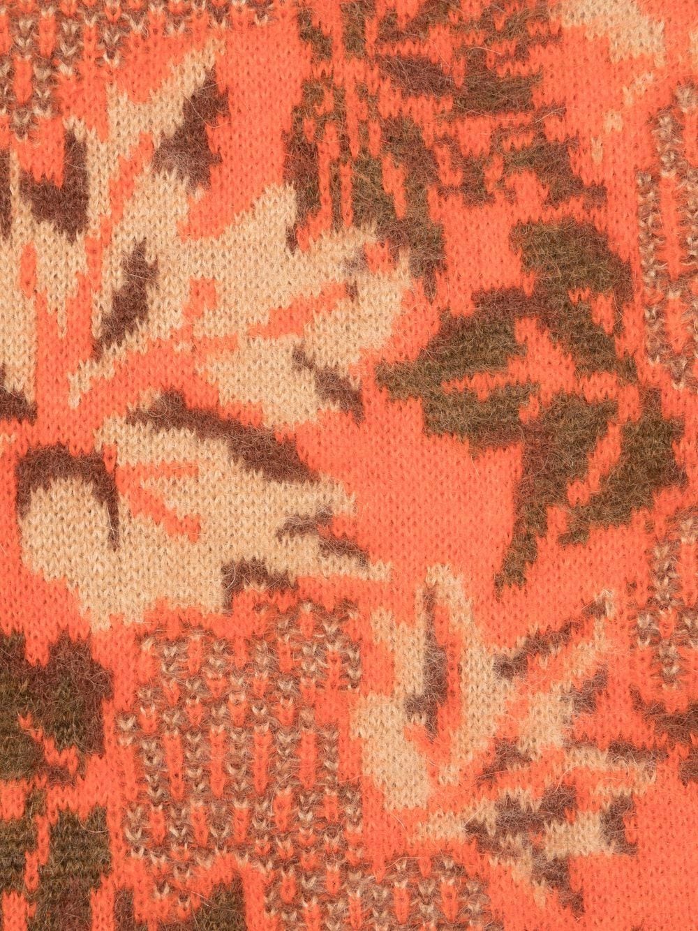 Unisex round neck jacquard scarf knit