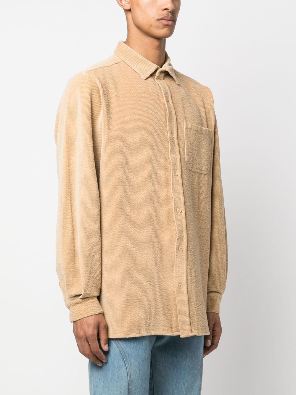 Unisex corduroy shirt woven