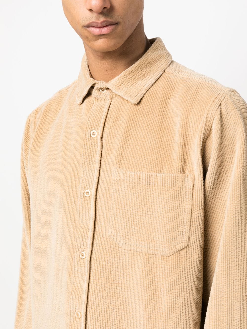 Unisex corduroy shirt woven
