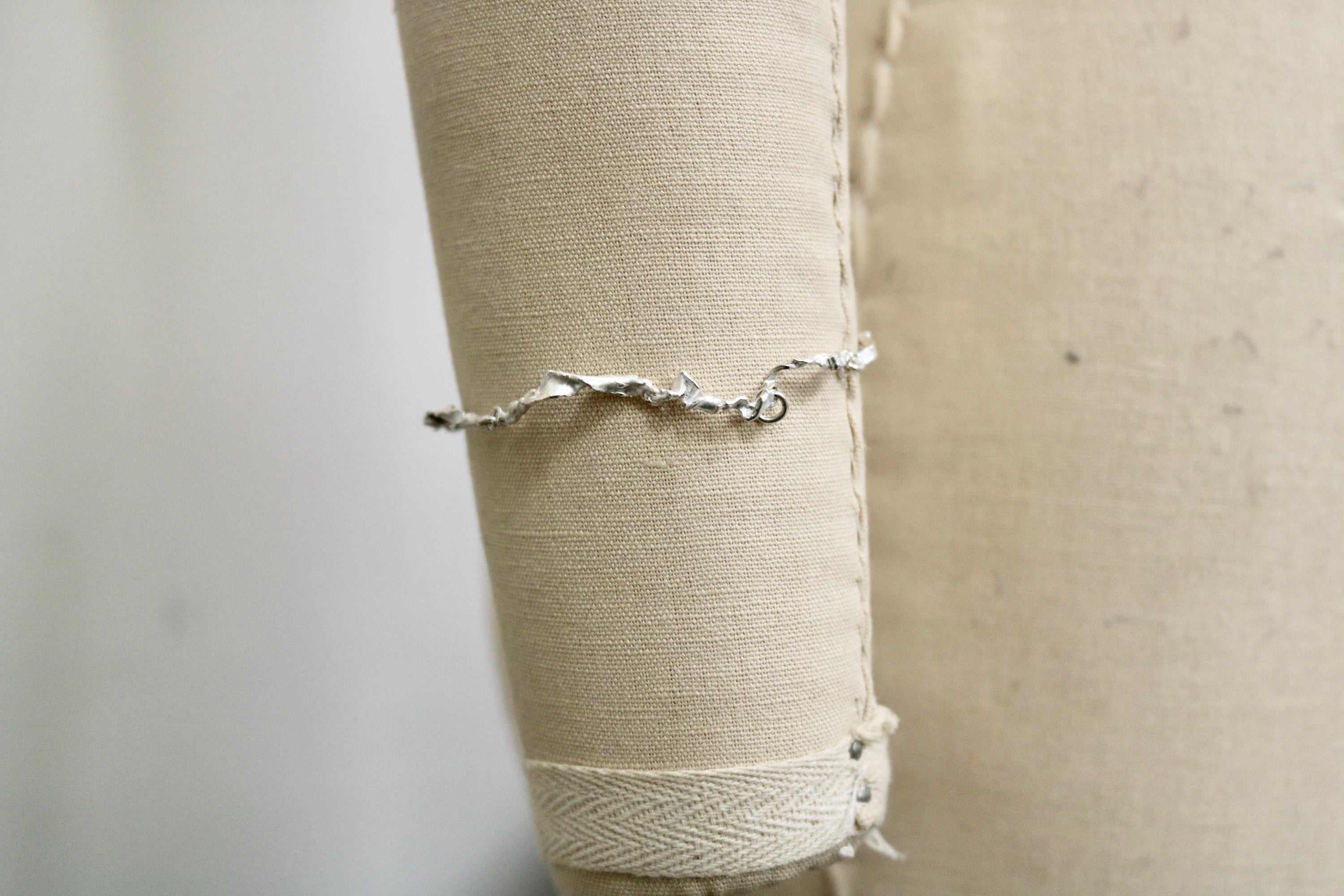 Burnt ribbon bracelet