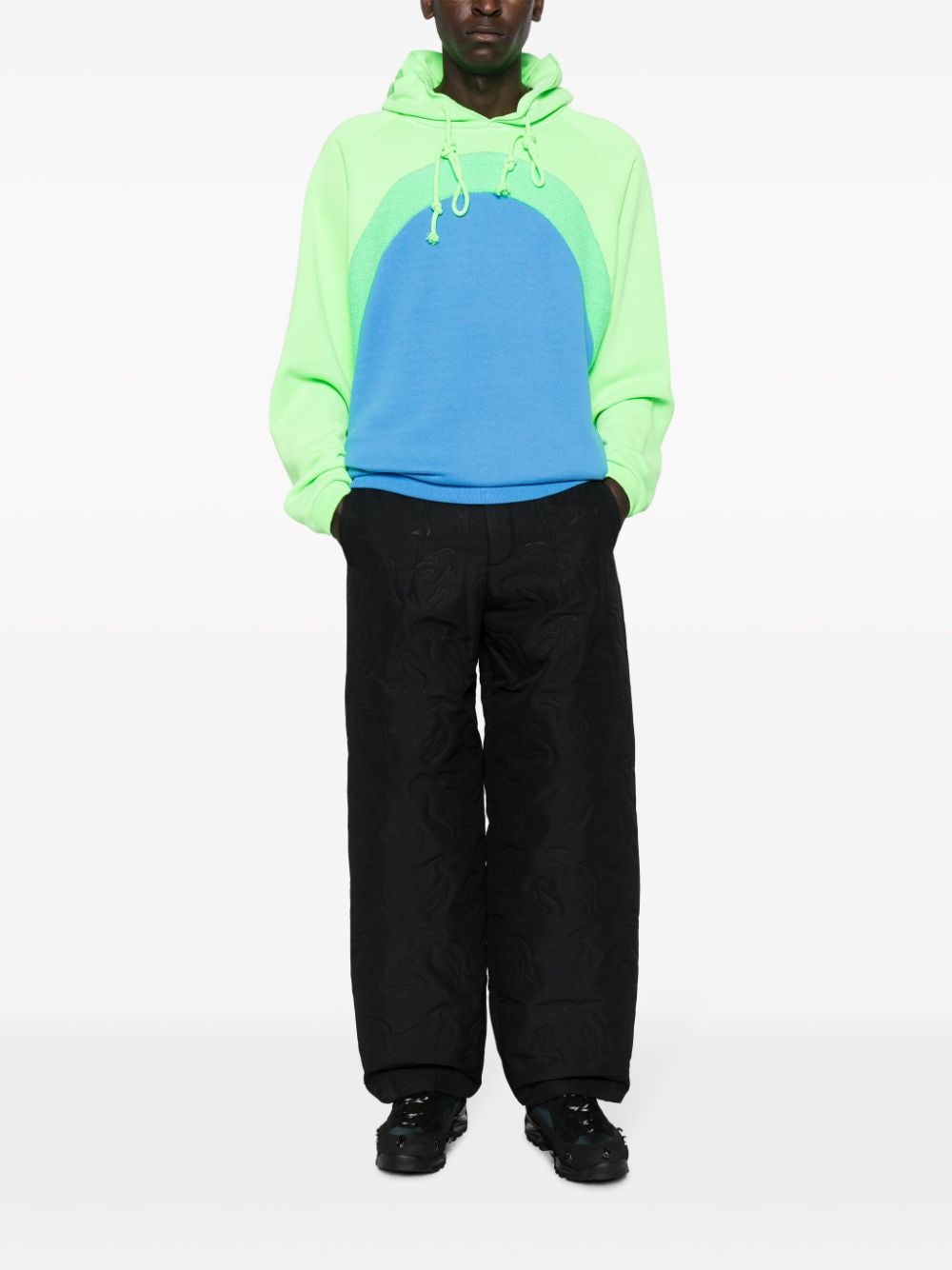 Unisex rainbow hoodie knit