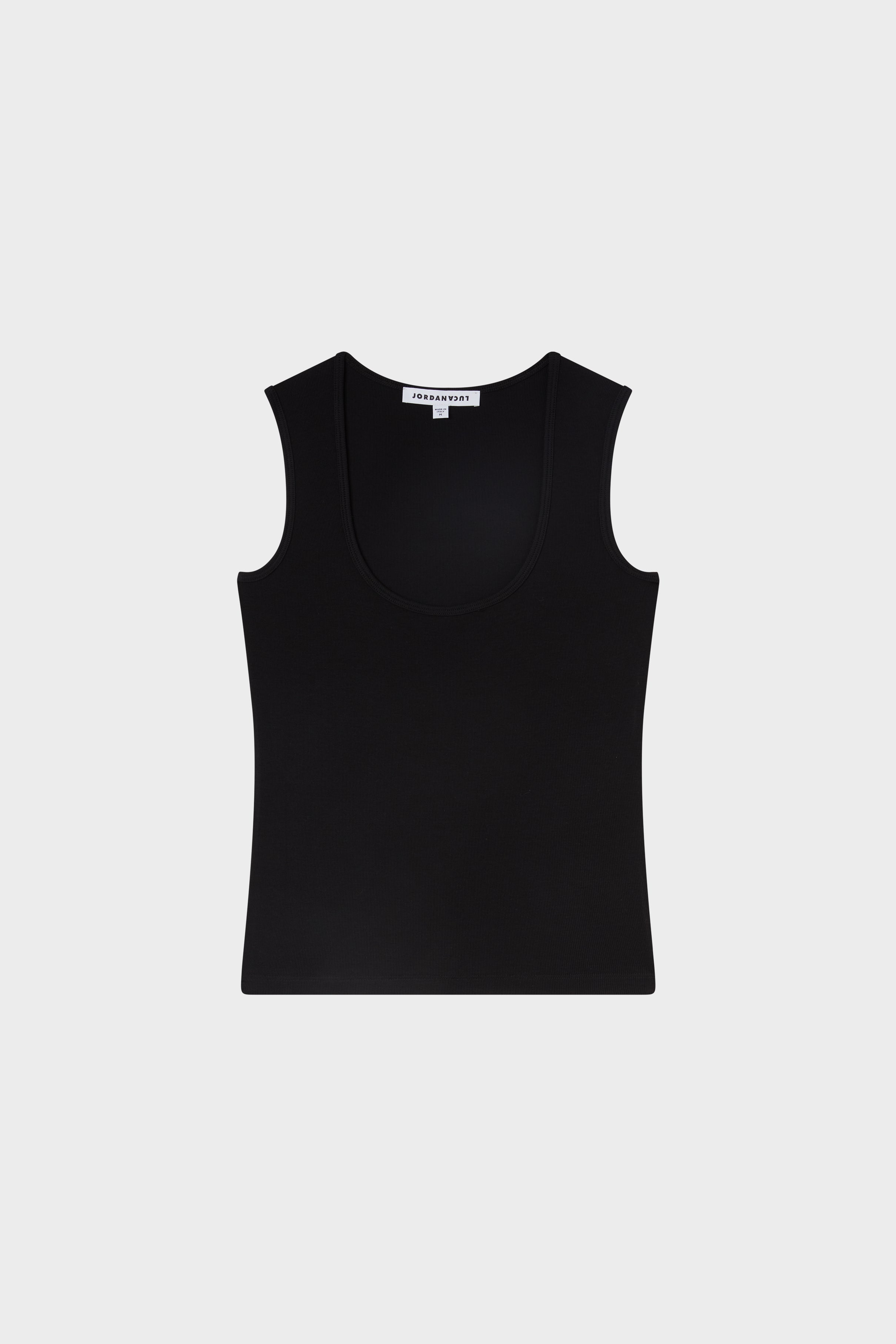 Square tank top black