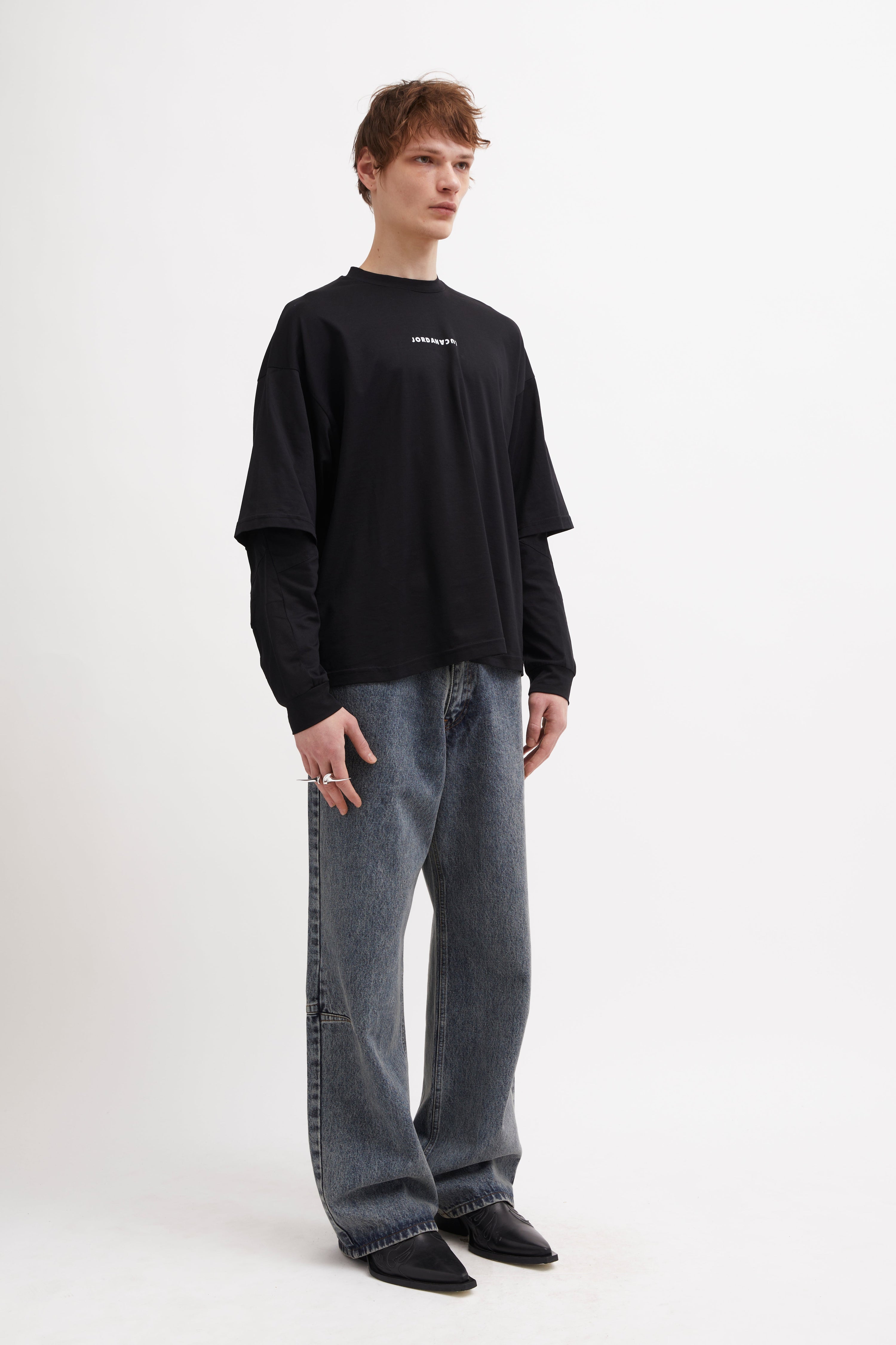 Amon double sleeve shirt crystals