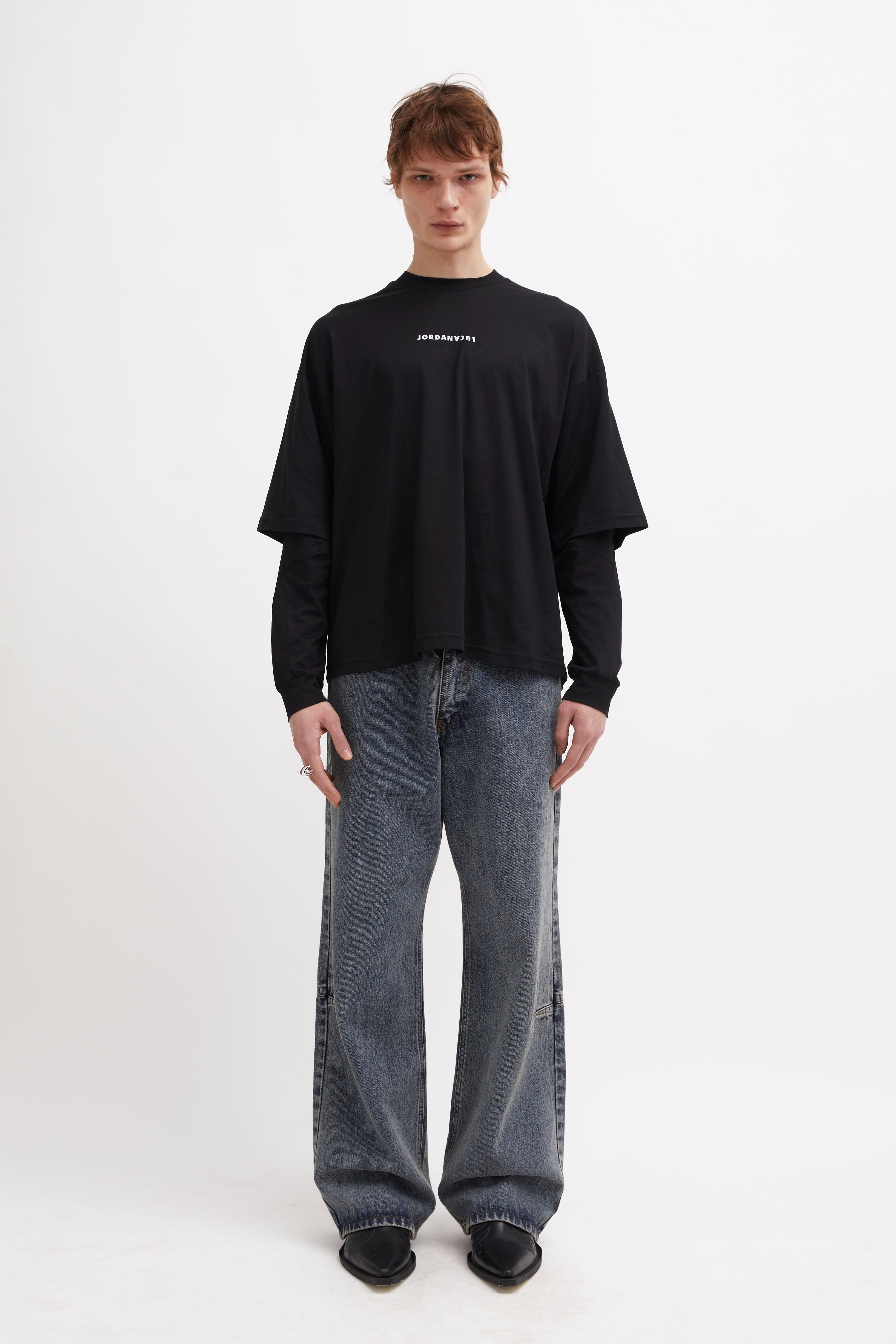 Amon double sleeve shirt plain