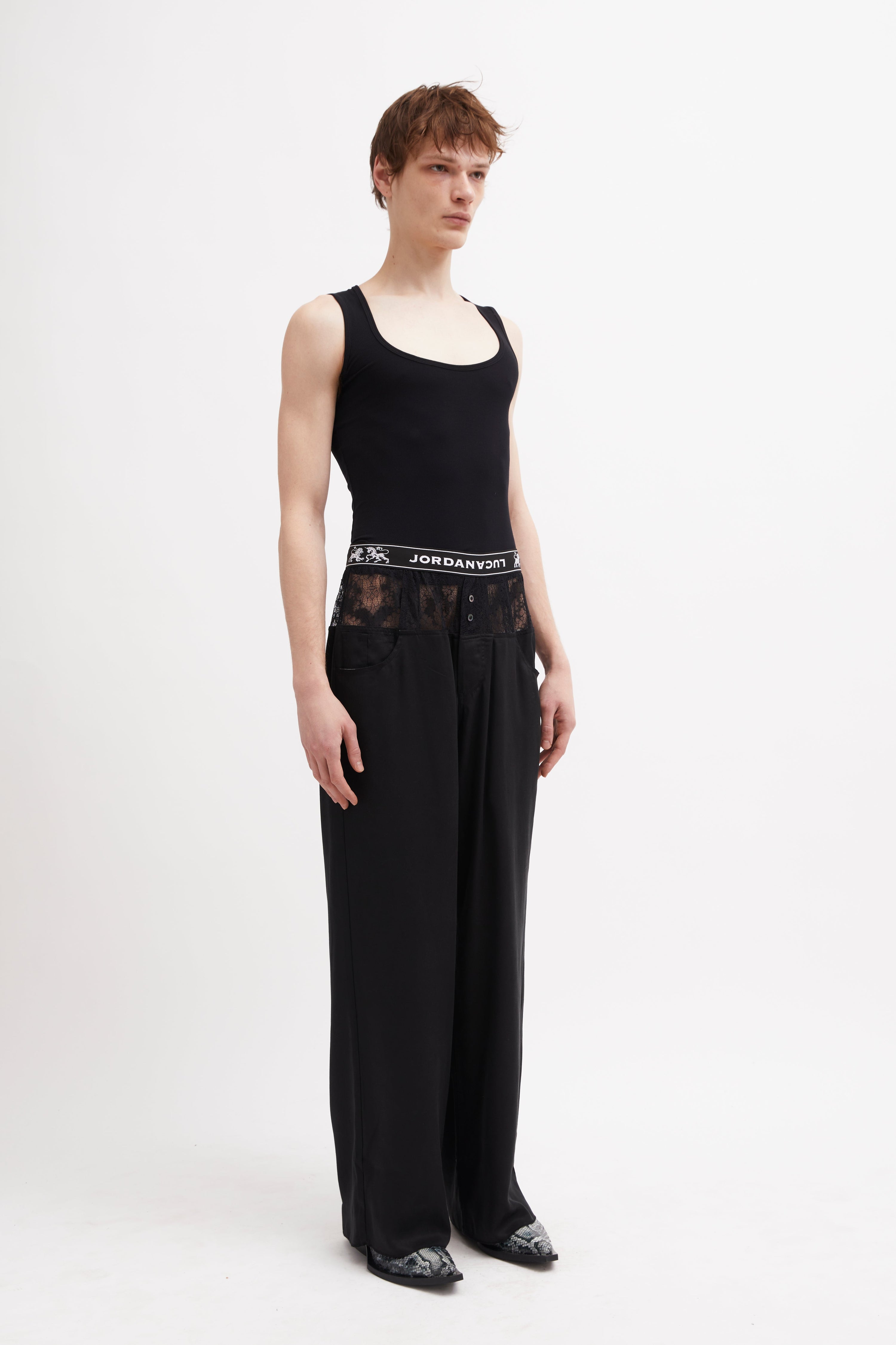 Square tank top black