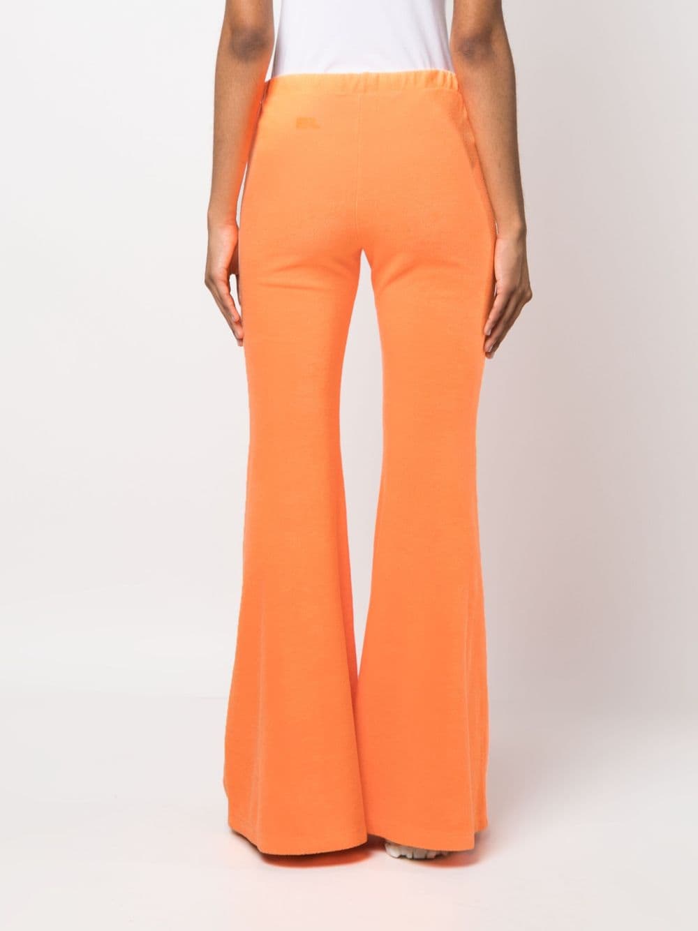 Womens terry flared pants knit