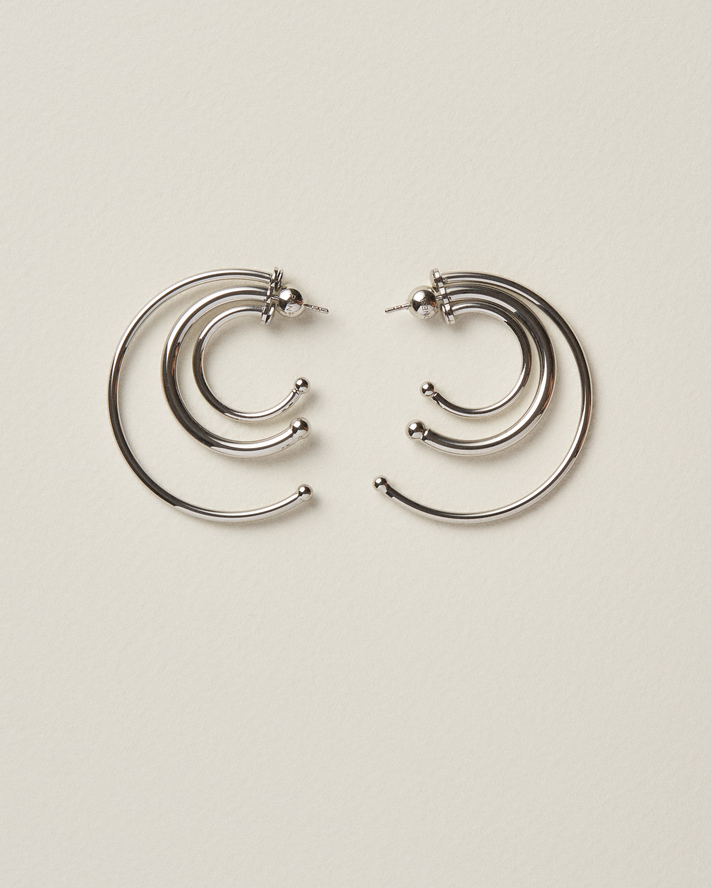 Pierced solar hoops small