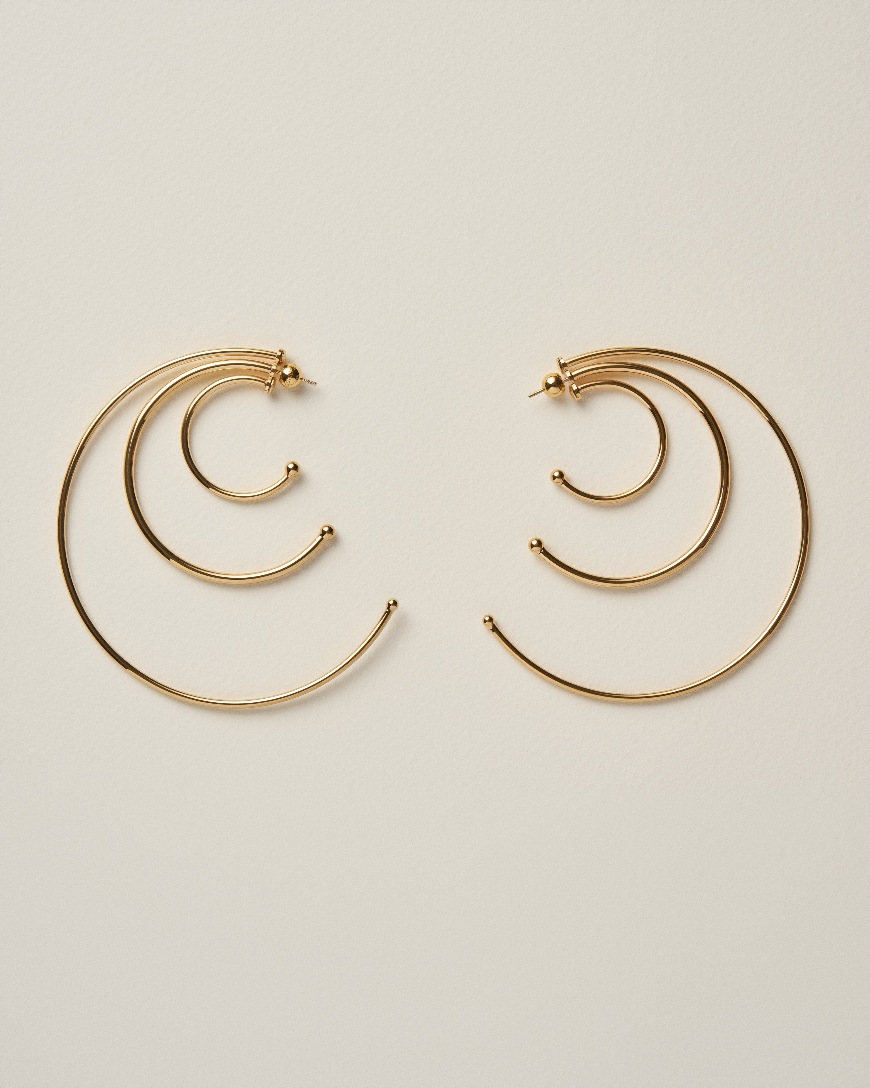 Pierced solar hoops large