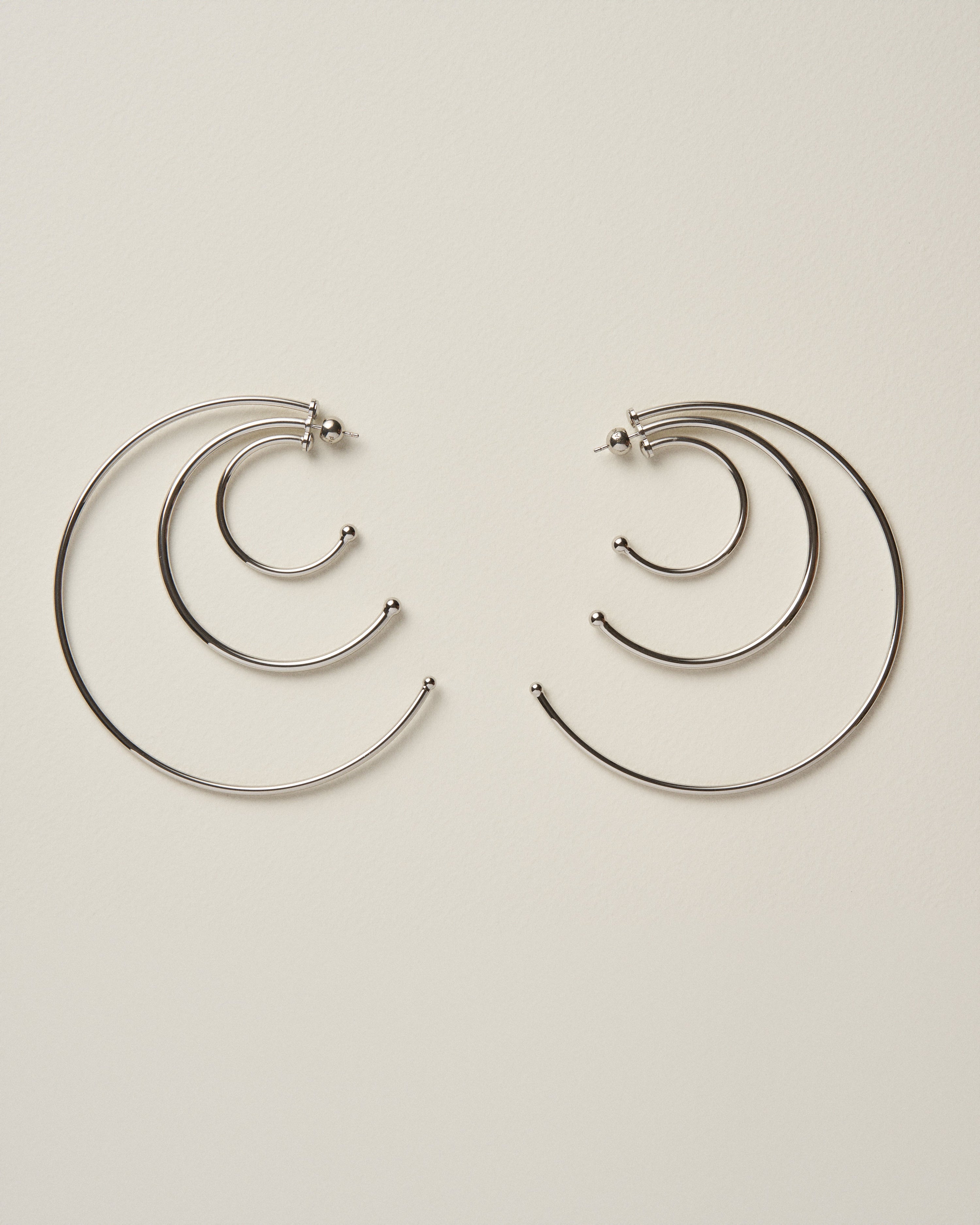 Pierced solar hoops large