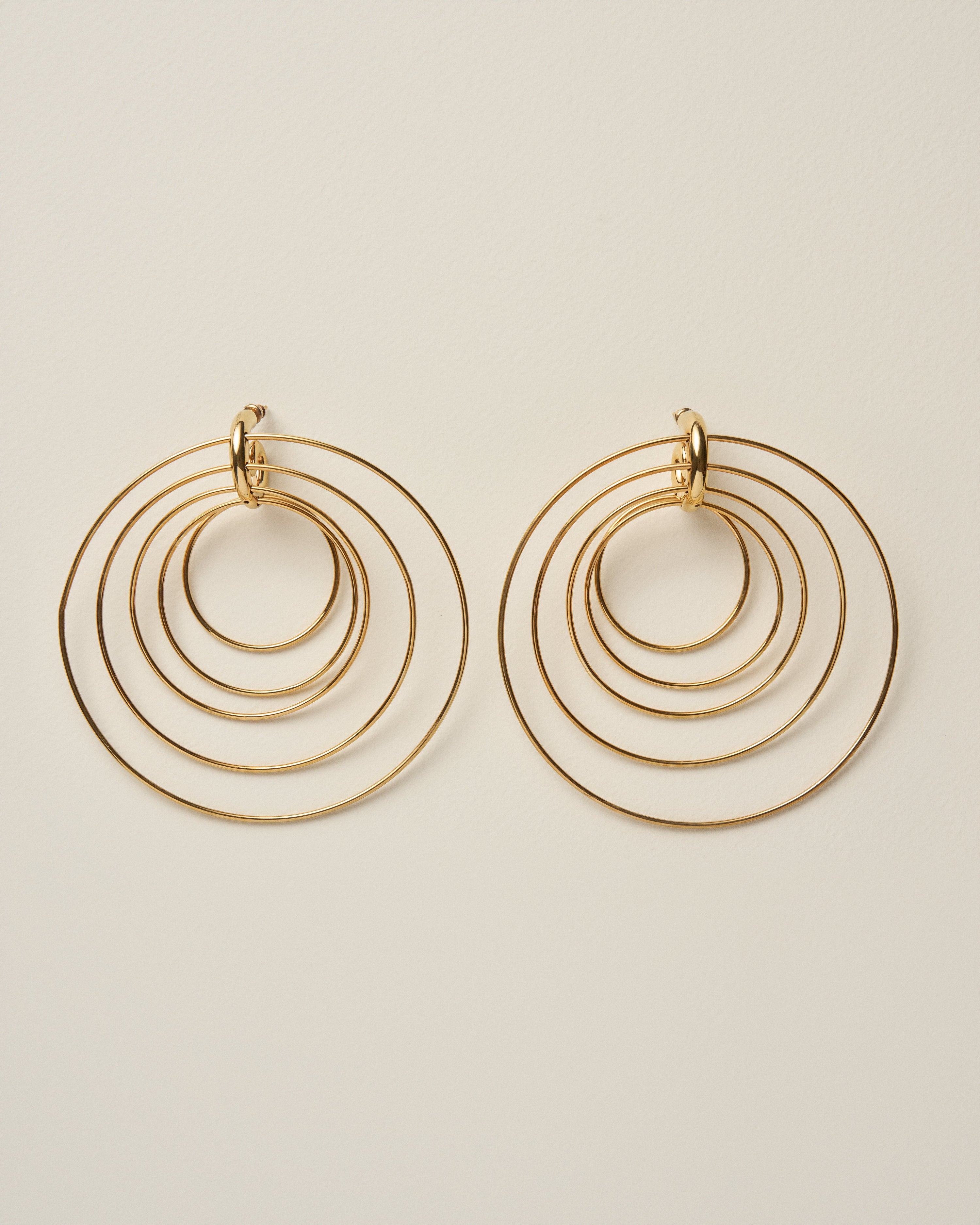 Pierced serpent hoops large