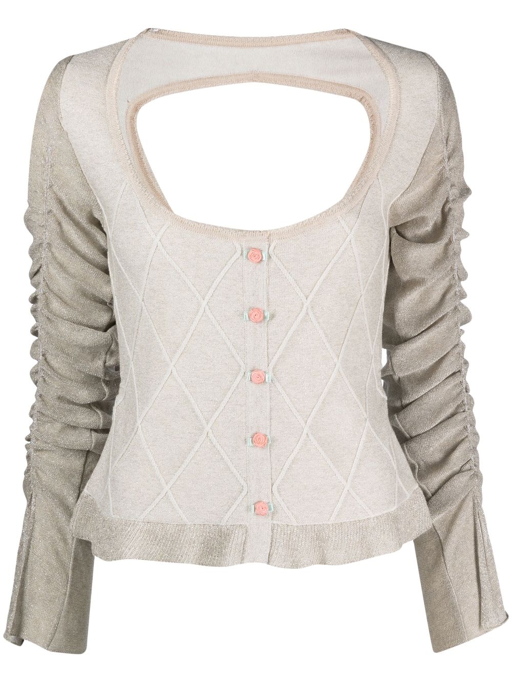 Cardigan with button
