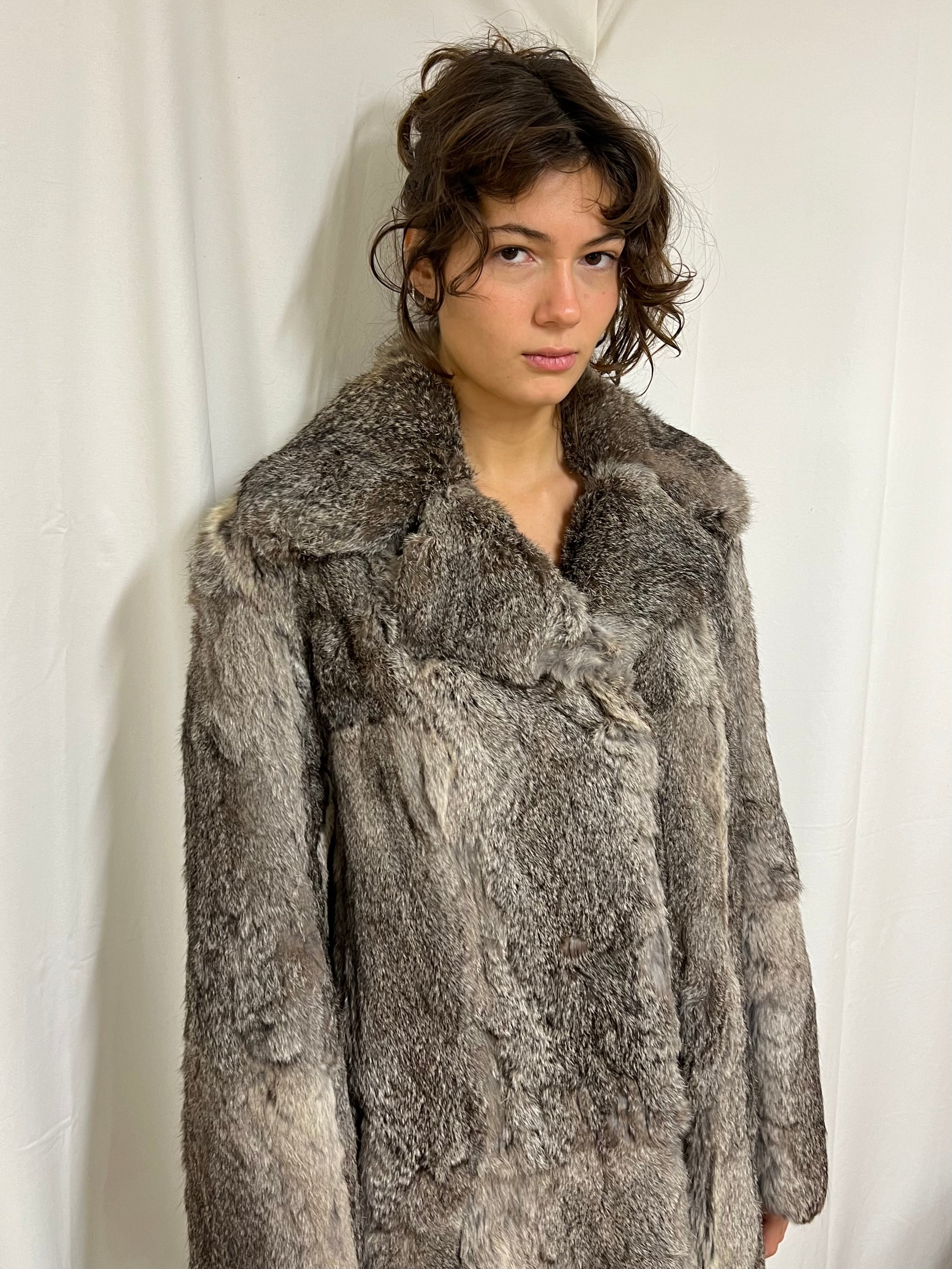 Genuine lapin coat