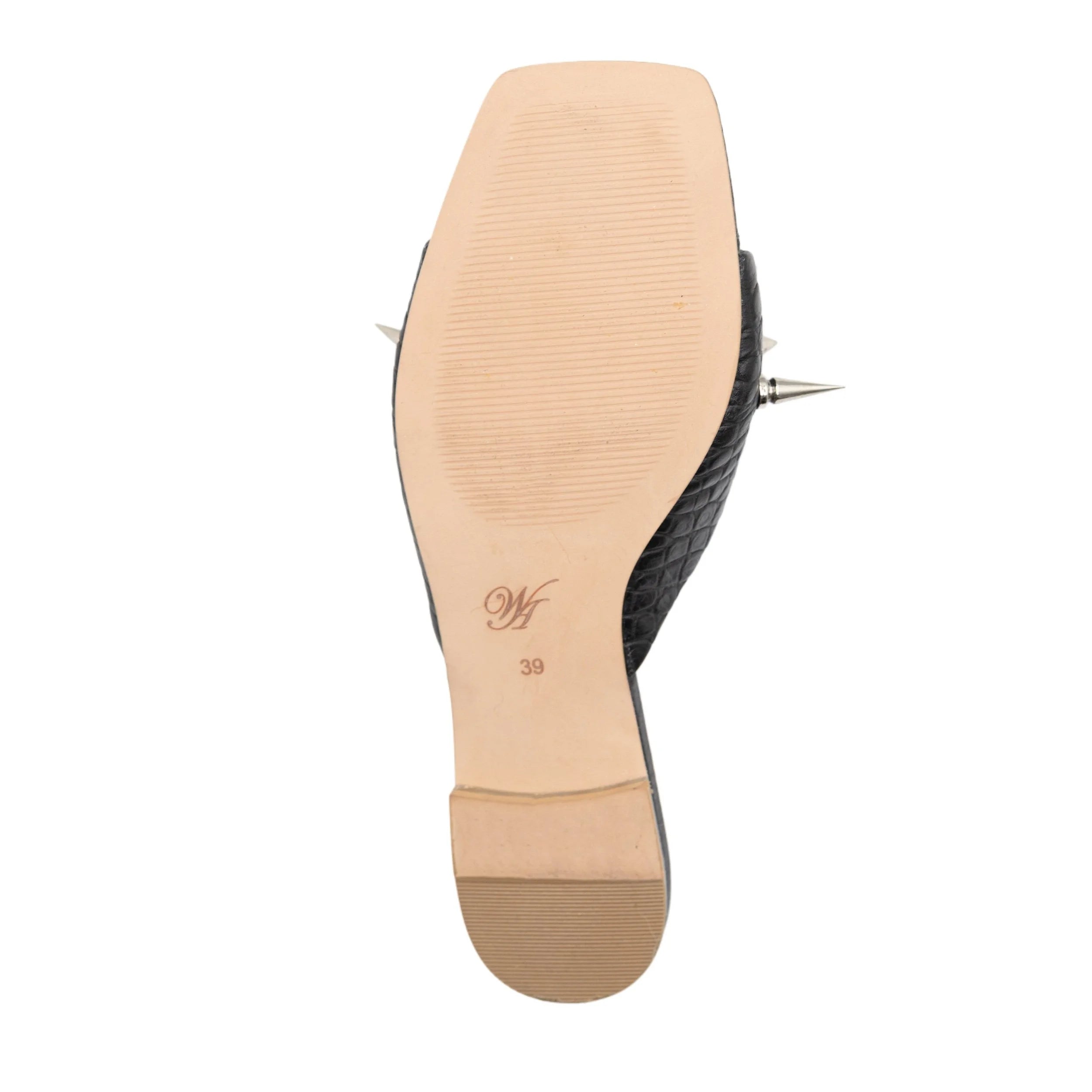 Spotlight flats black croc