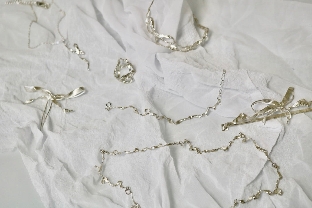 Burnt ribbon bracelet