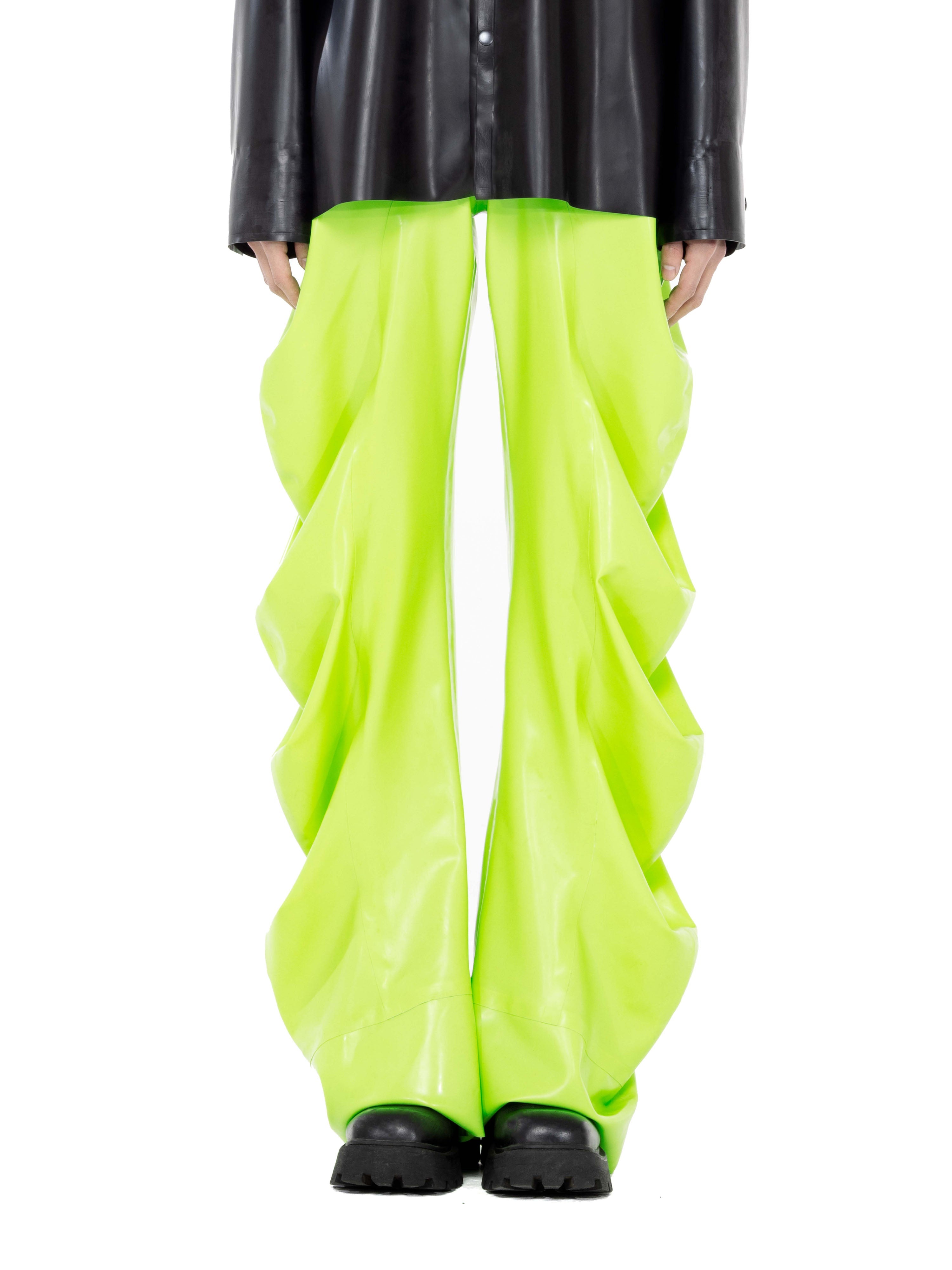 Lime deflated trousers | signature fit