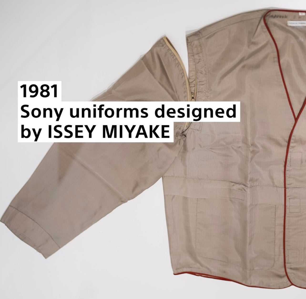 Issey miyake design studio 1981 sony uniform vest