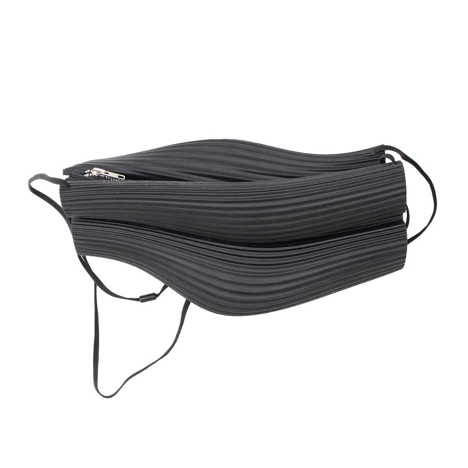 Rubber sling bag, black