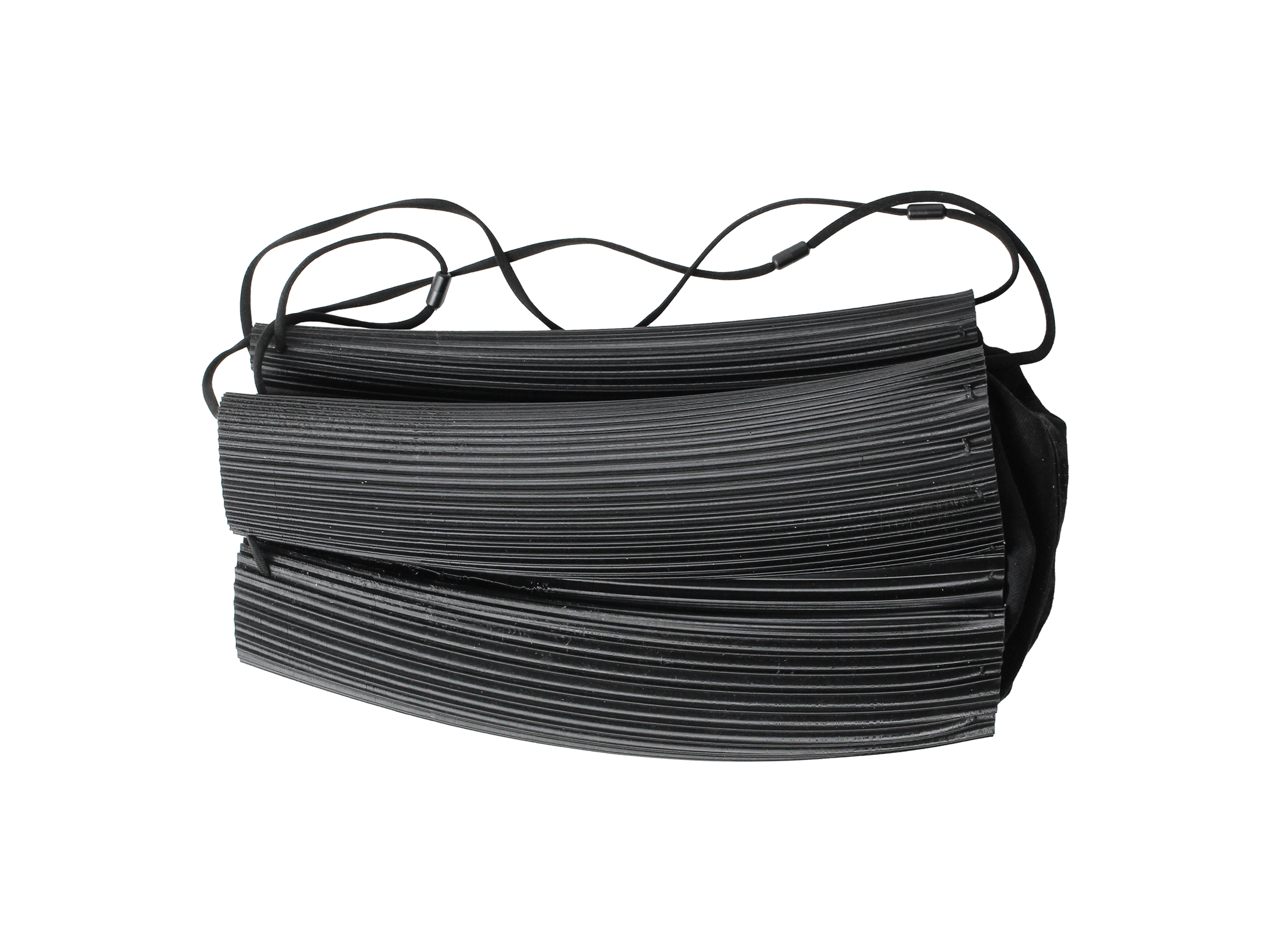Rubber body bag, black
