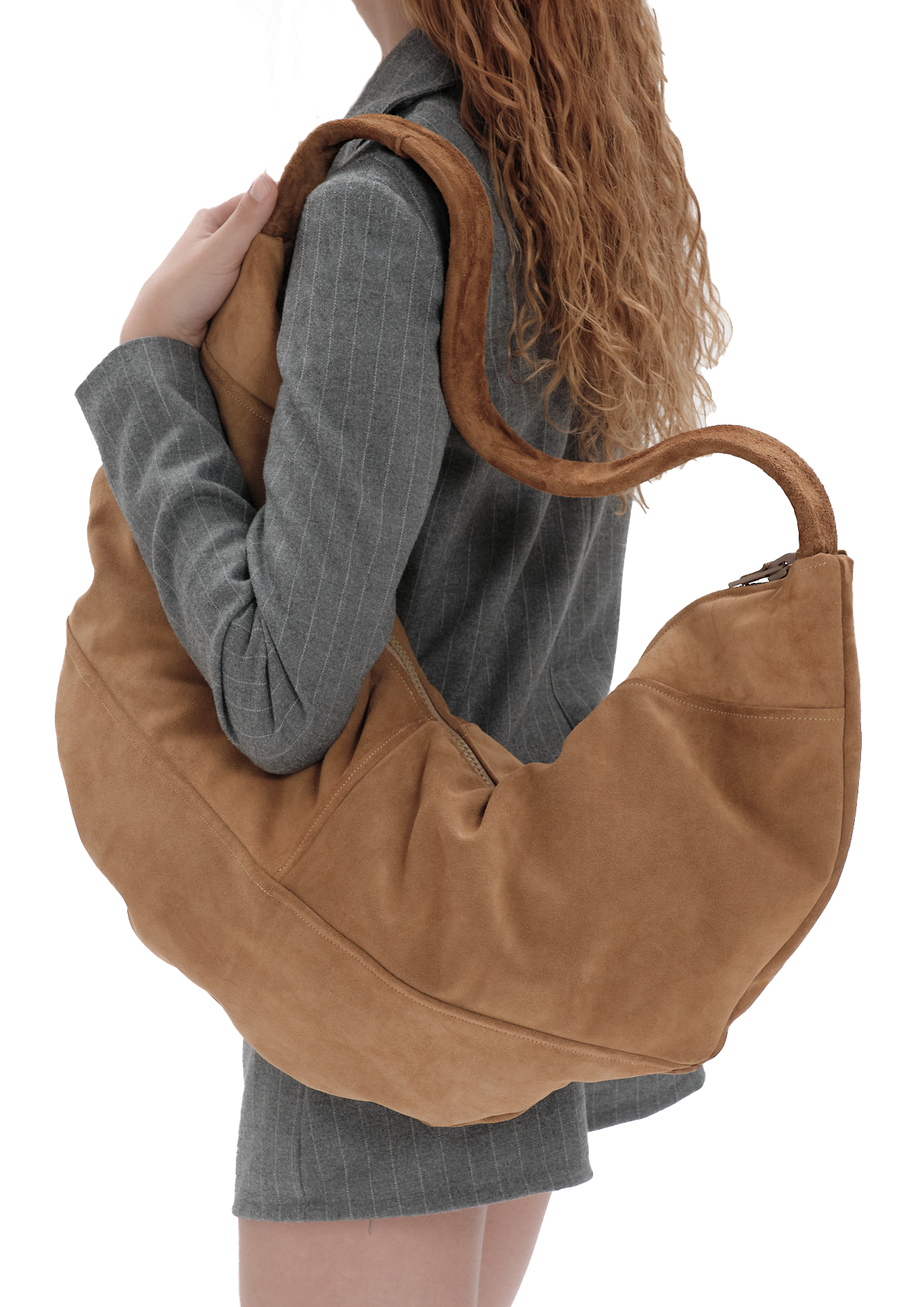 Hobo suede bag