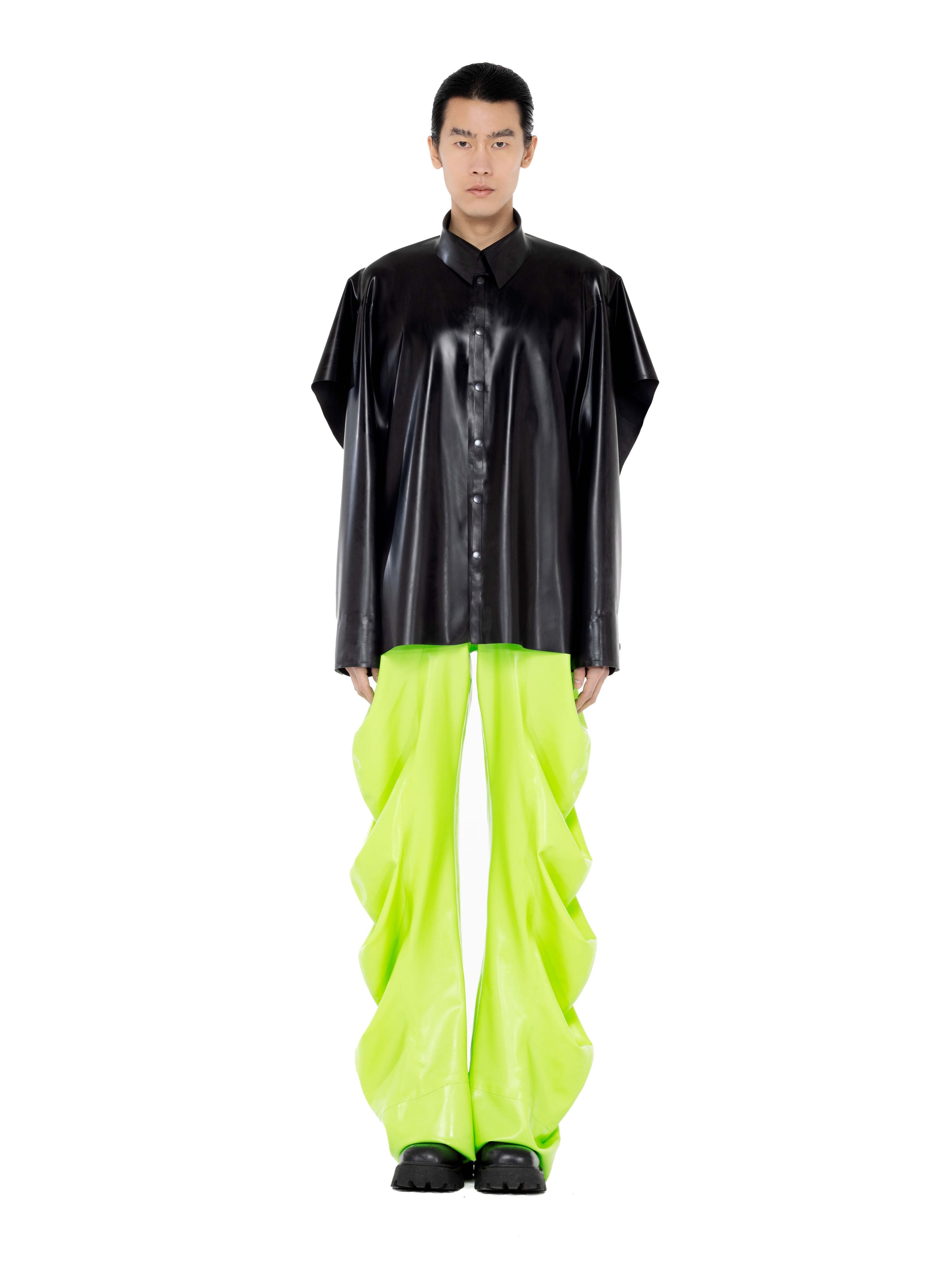 Lime deflated trousers | signature fit