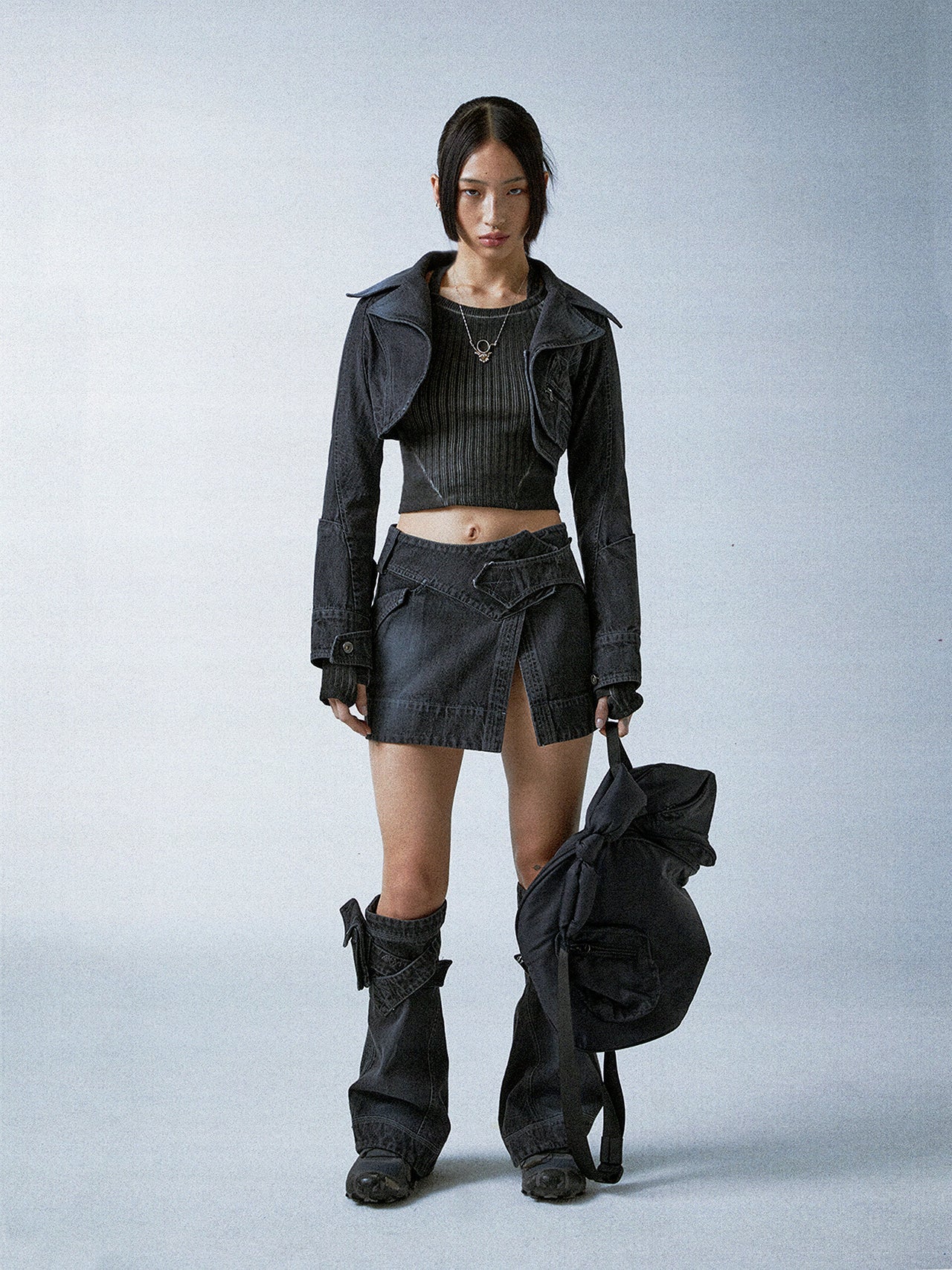 Cropped blazer jacket