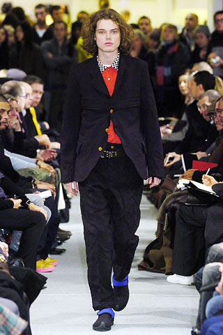 Comme des garçons homme plus a/w 2005 horizontal zip jacket