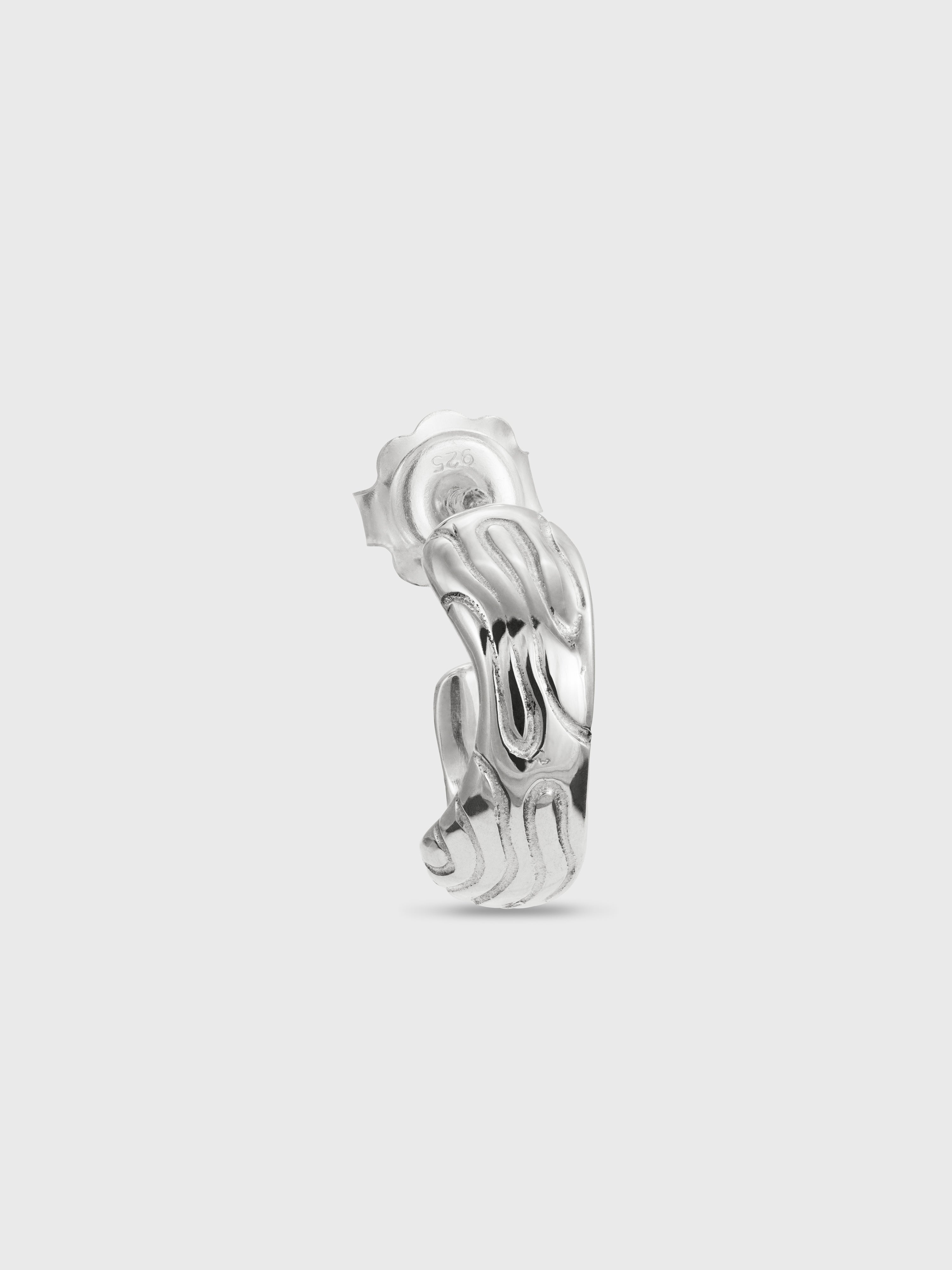 Globe mini hoop earring