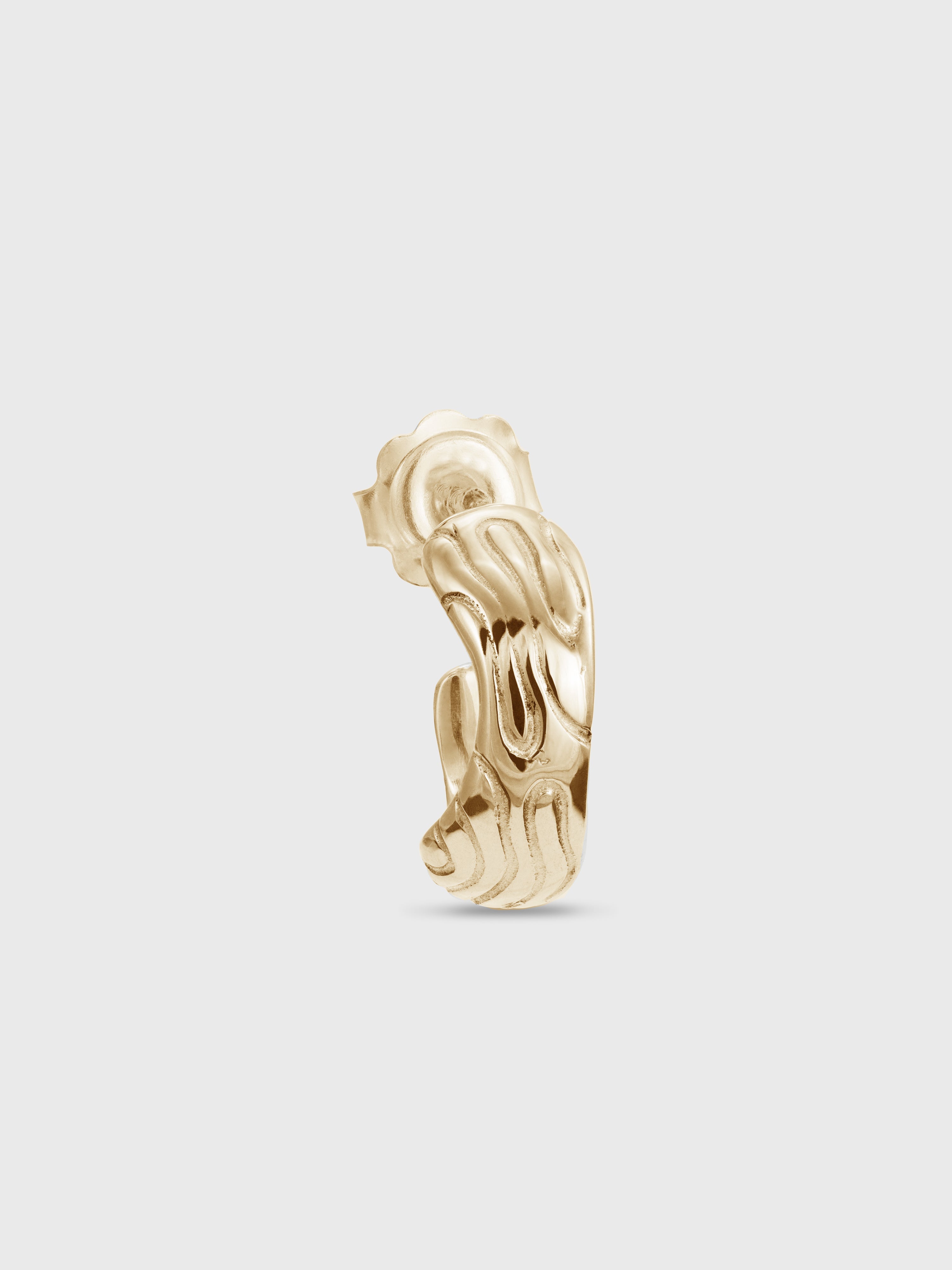 Globe mini hoop earring