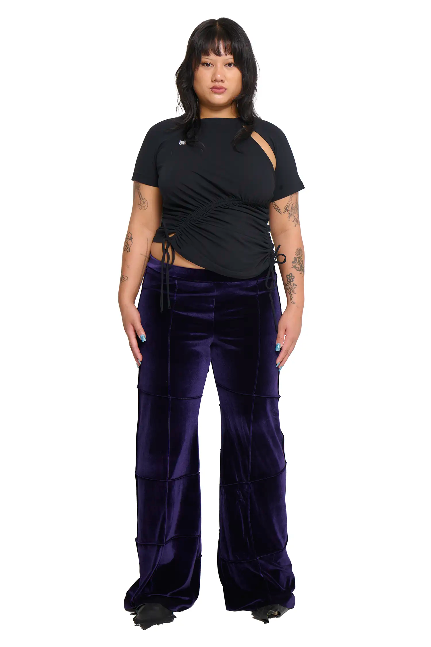 Spider pant - purple (flare)