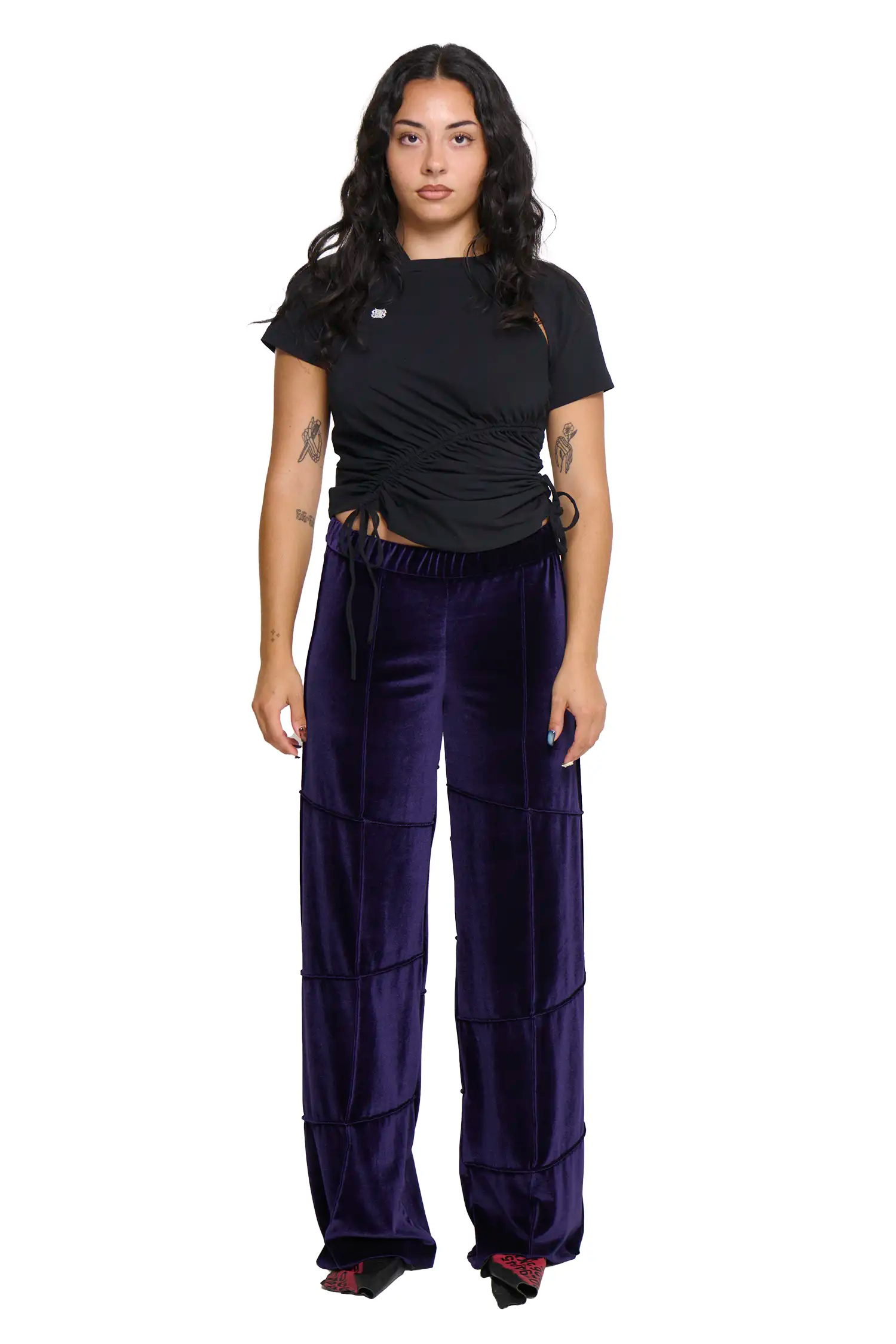 Spider pant - purple (straight)