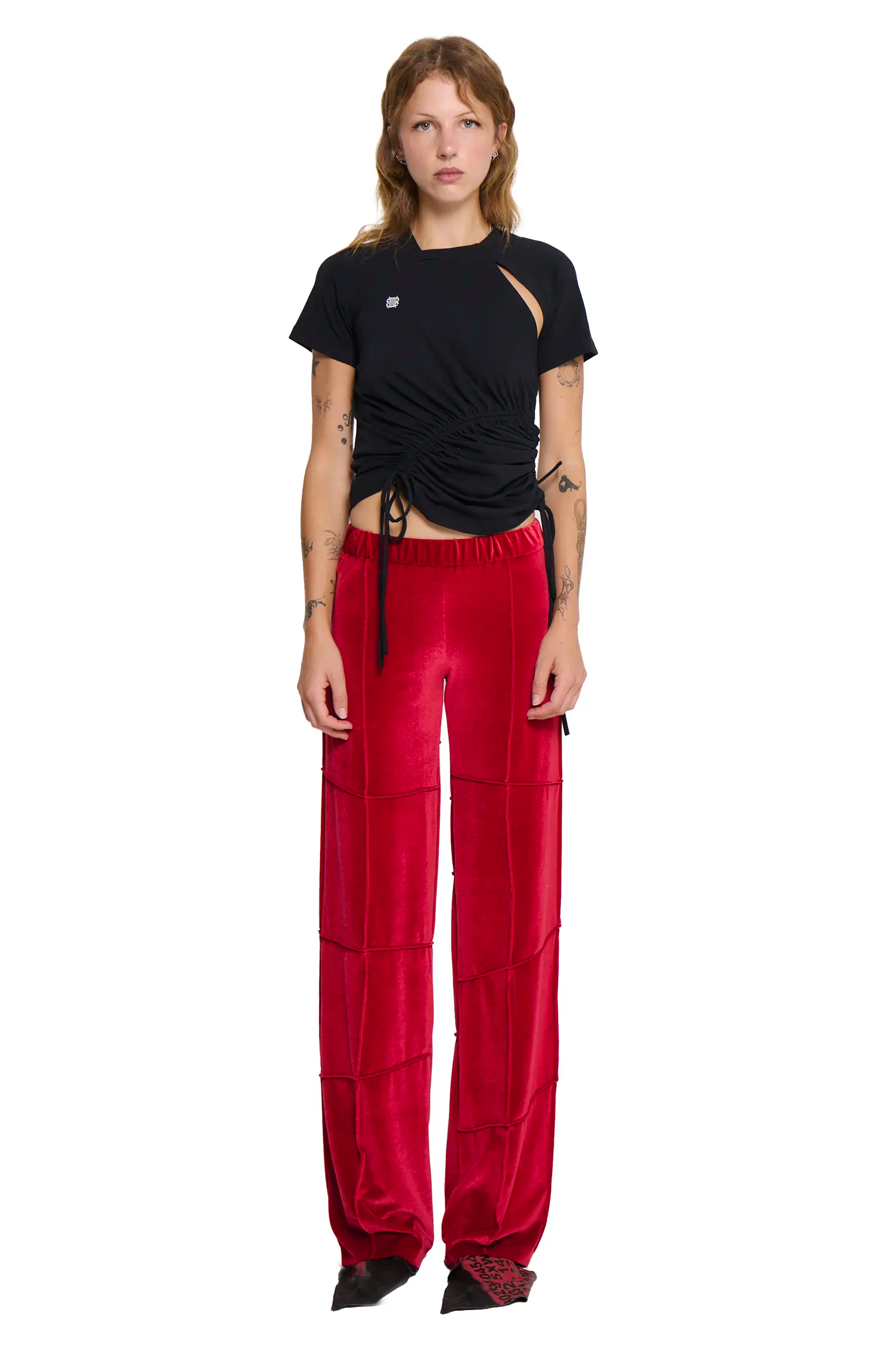 Spider pant - red (flare)