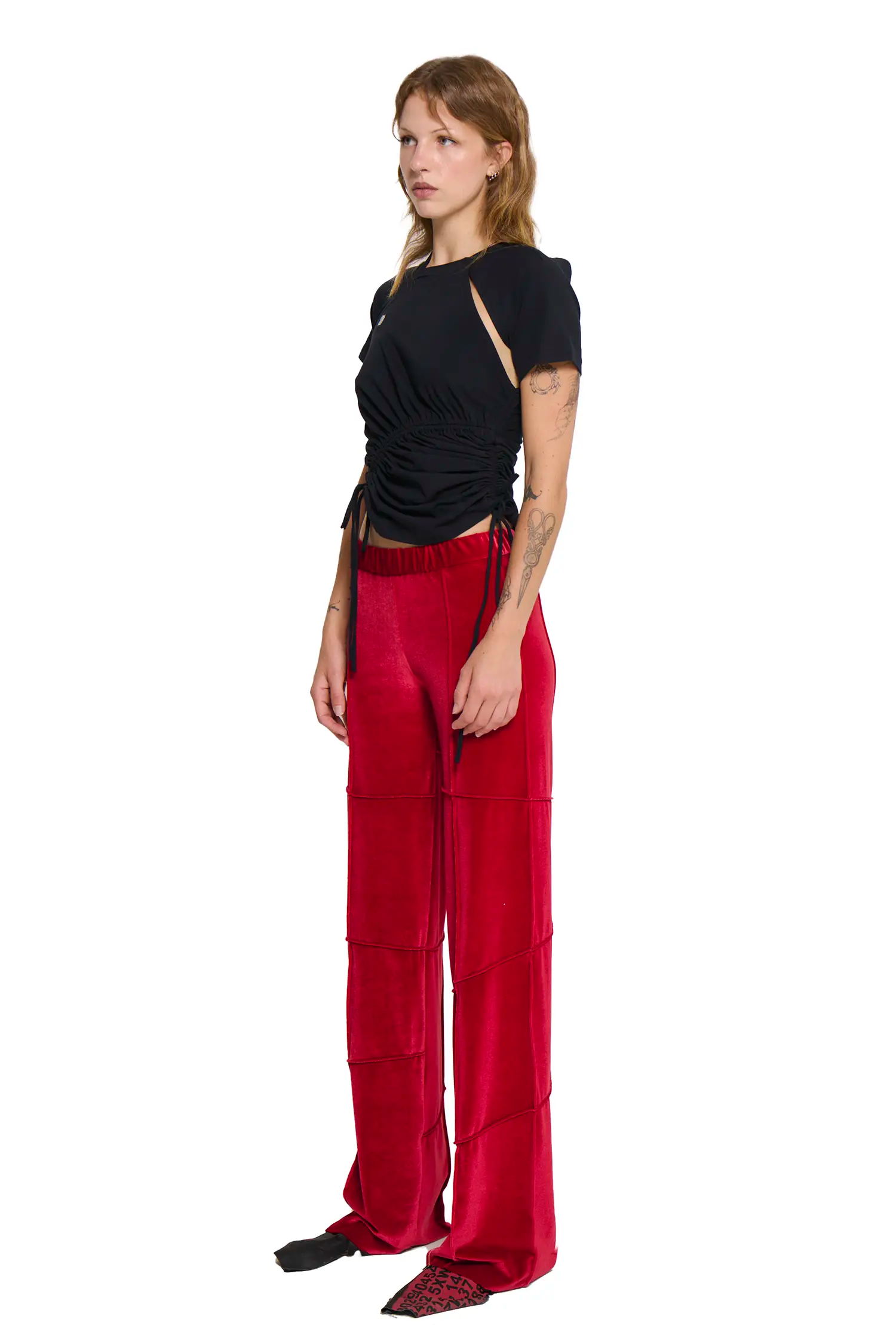 Spider pant - red (flare)