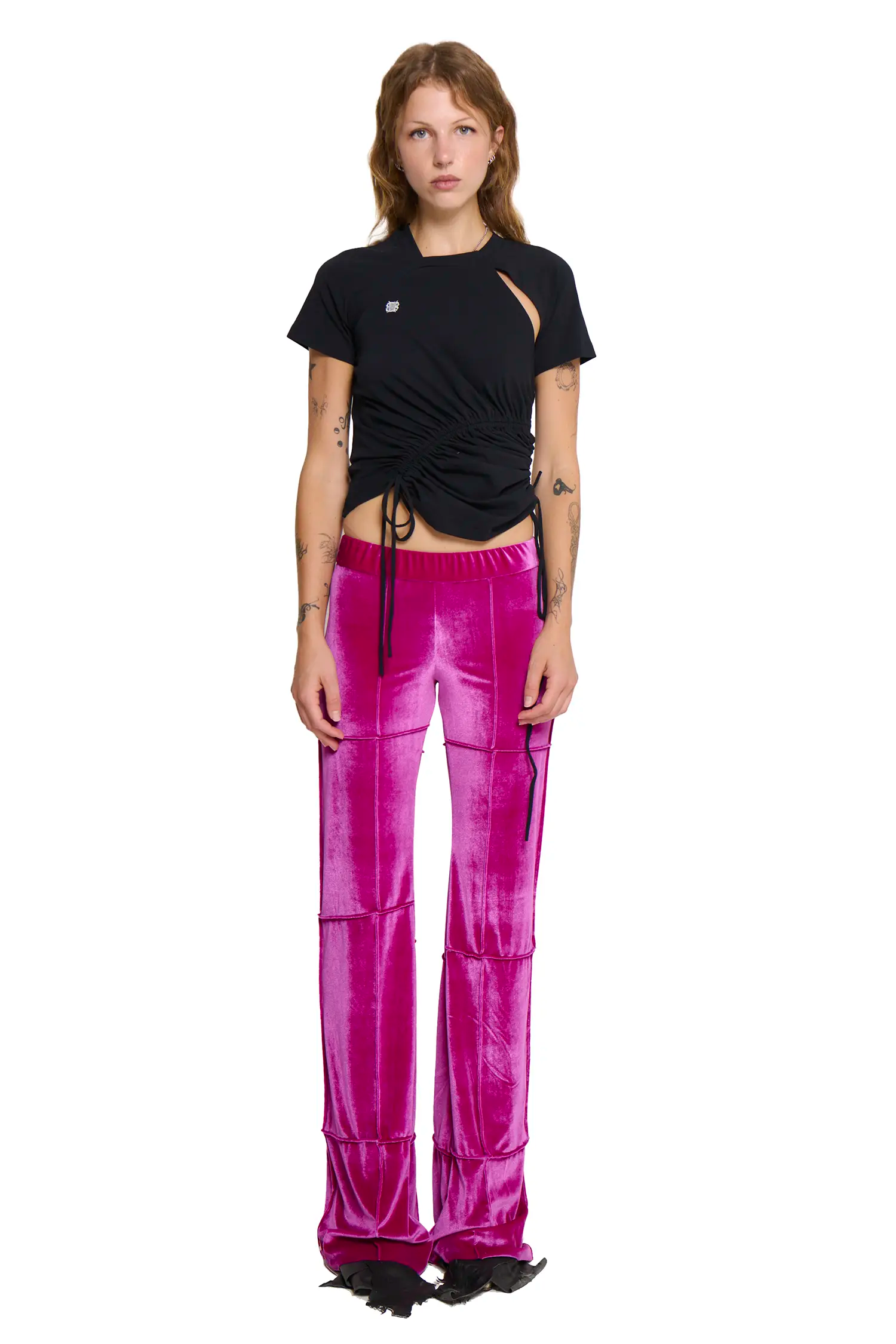 Spider pant - pink (straight)