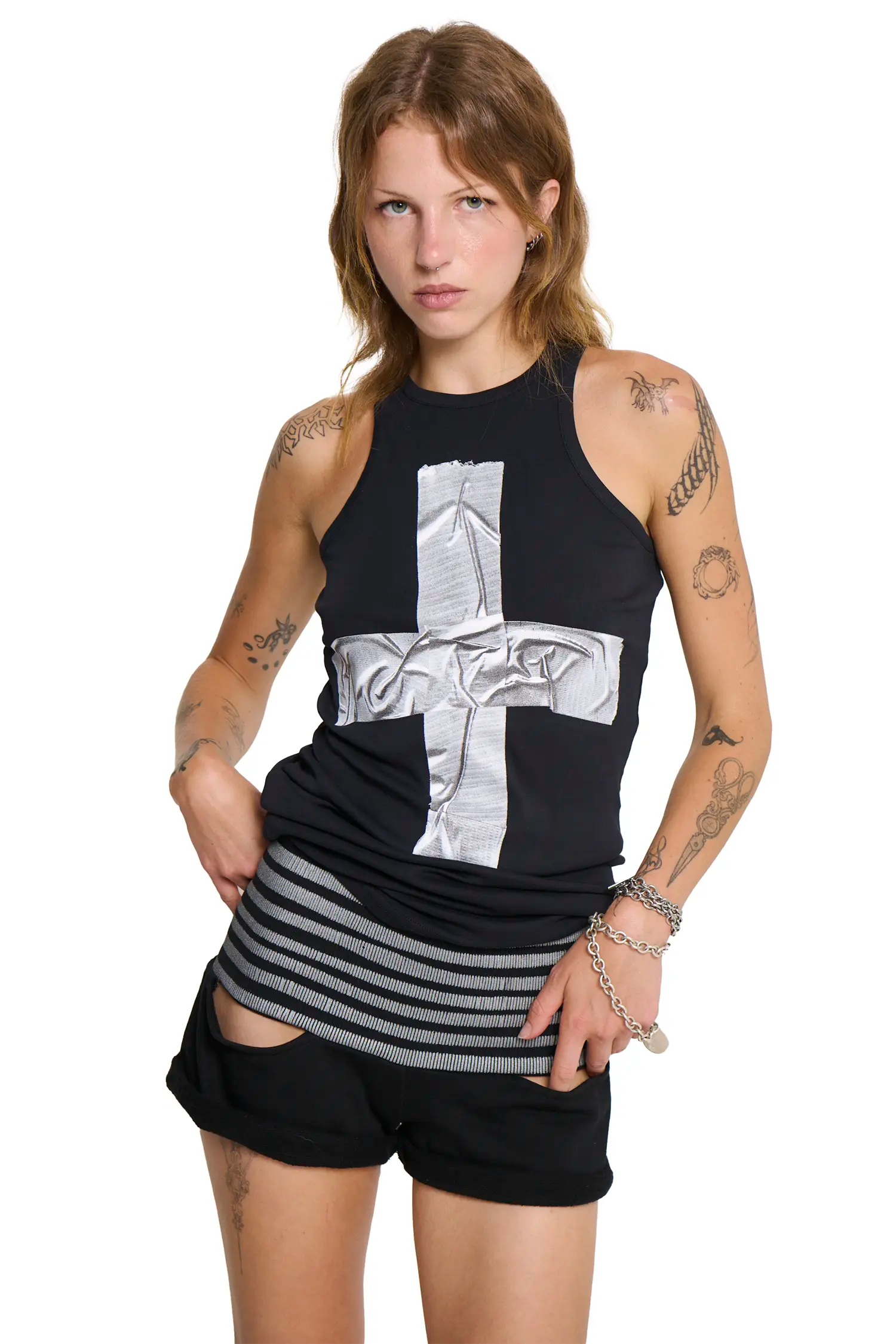 Circus short - black/silver