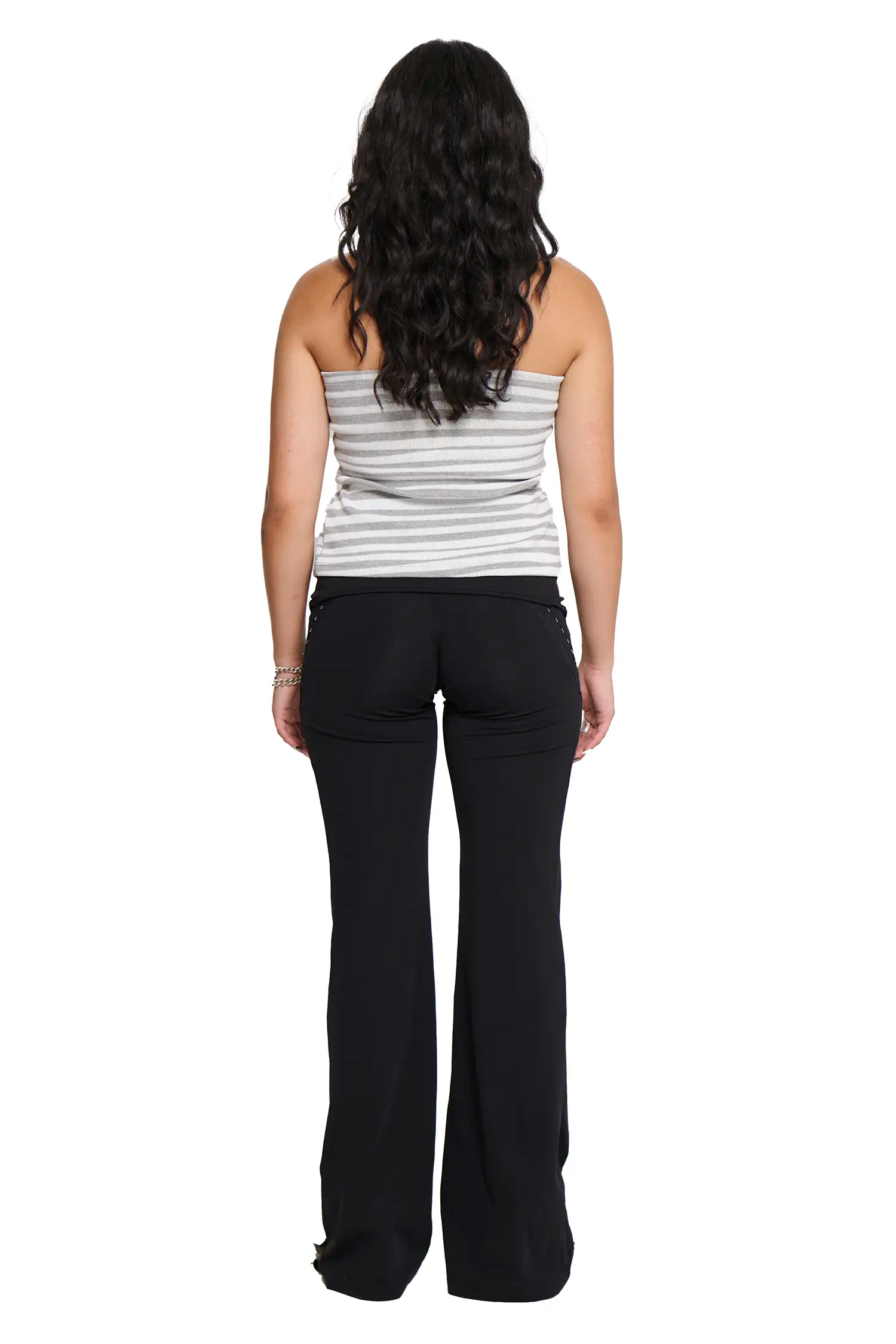 Hooked pant - black/white