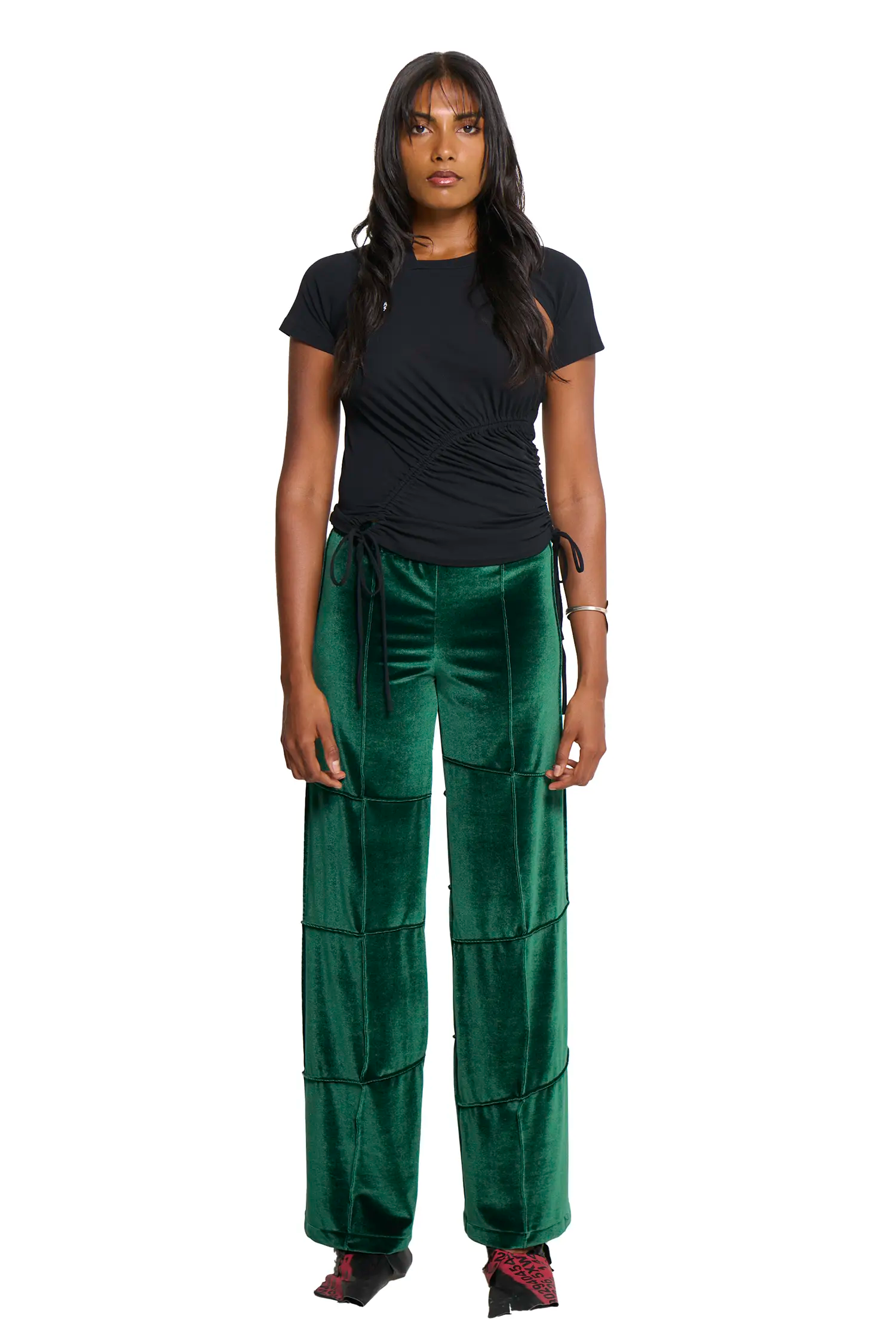 Spider pant - bottle green (straight)